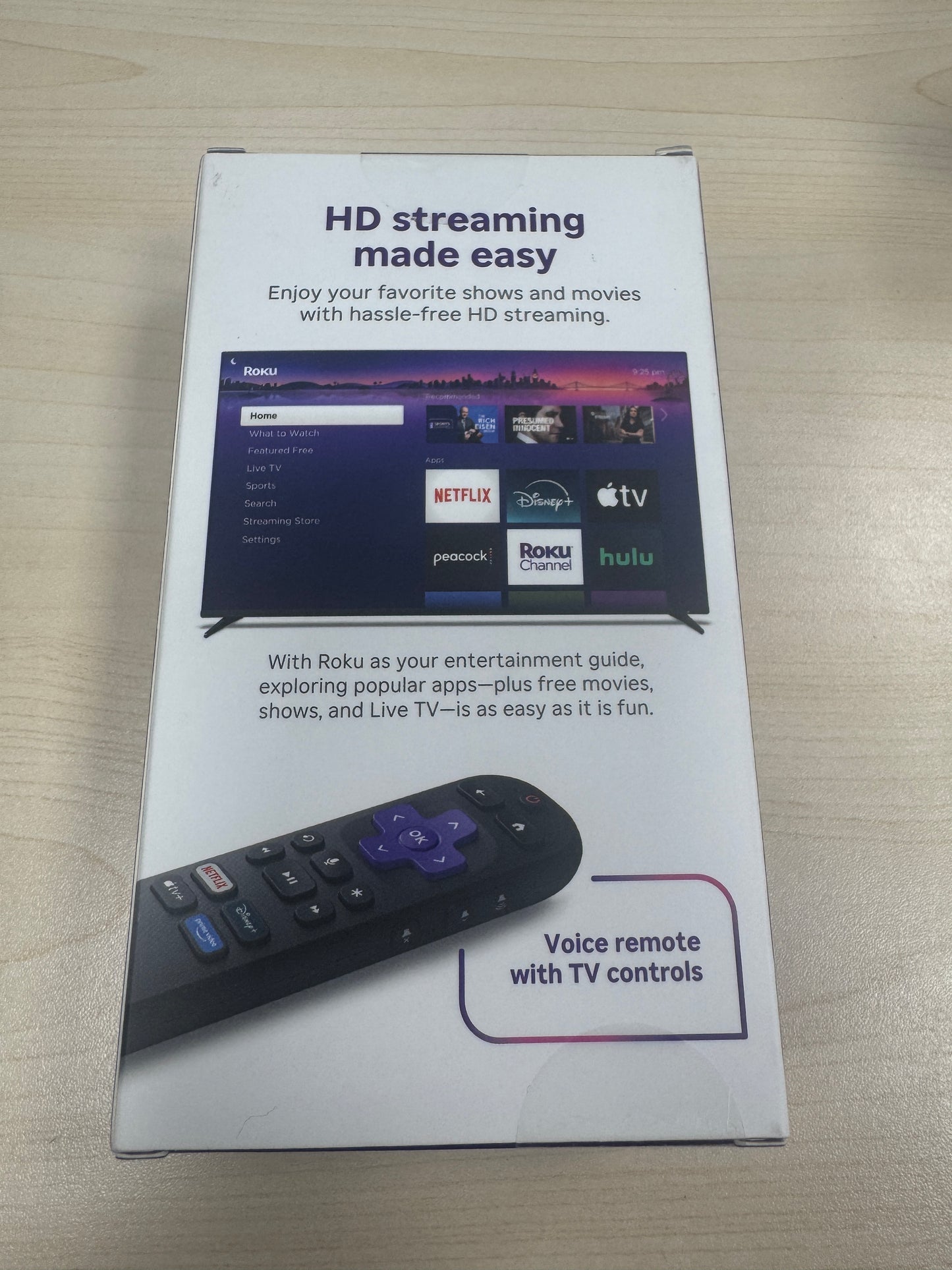 Roku Streaming Stick HD Media Player with Voice Remote 2025 Model Free Shipping