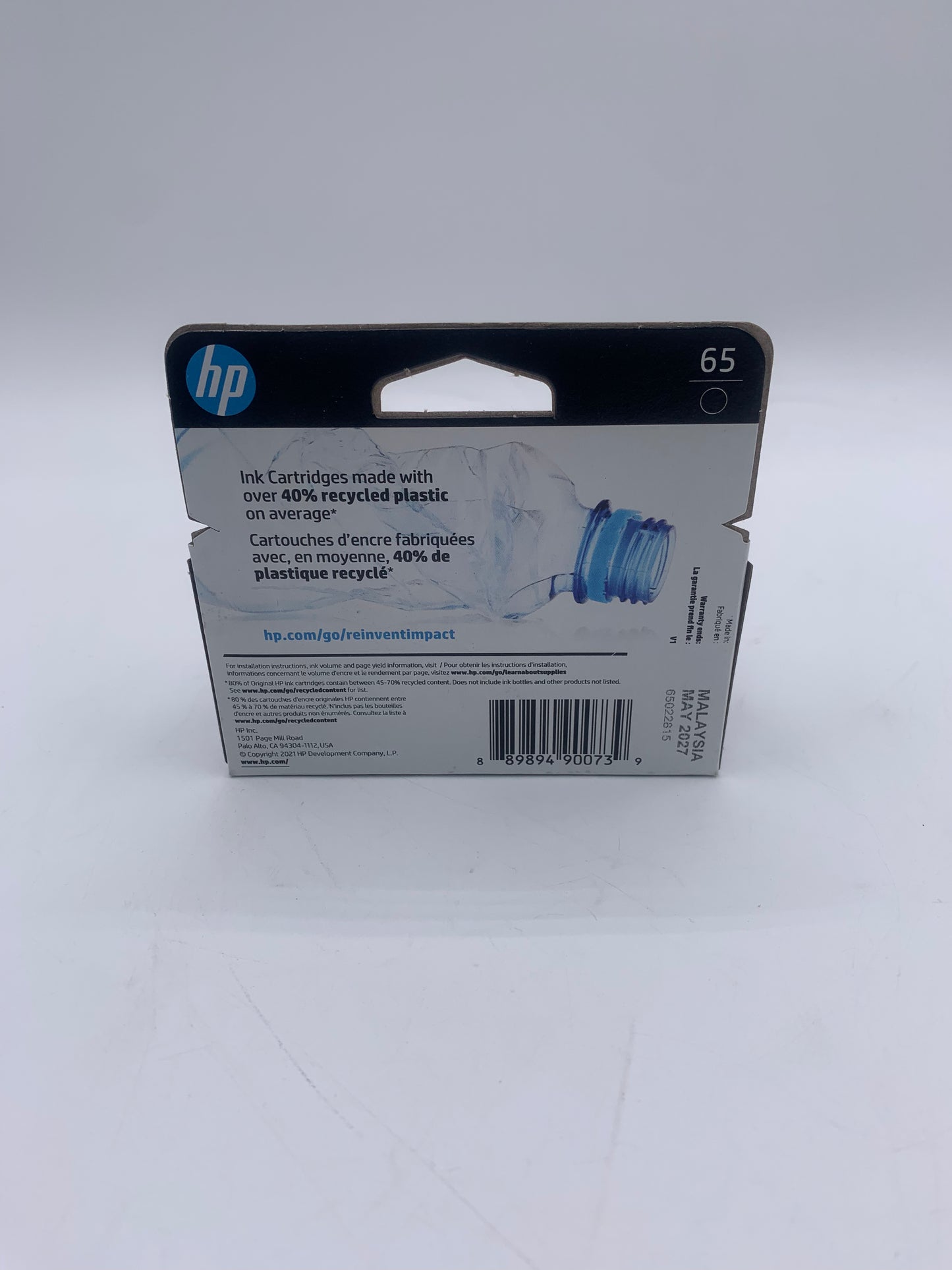 HP 65 Black Printer Toner & Ink - New In Box