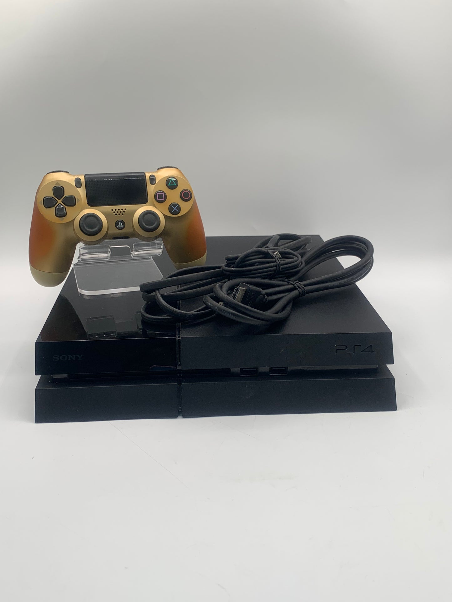 Sony PlayStation 4 500GB Console Black CUH-1001A With Gold Controller Free Shipping