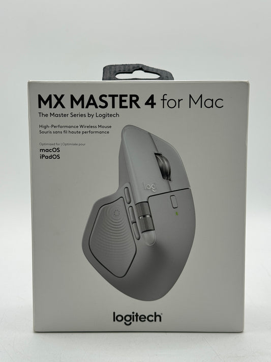 Logitech MX Master 4 Wireless Mouse for Mac White Silver 910-007574 Free Shipping