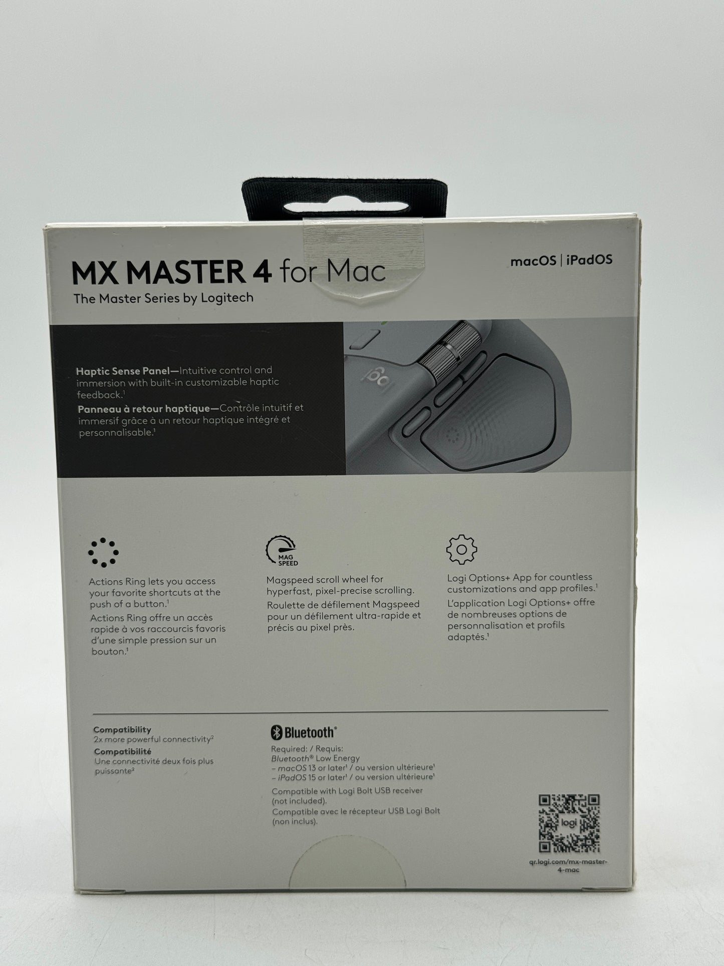 Logitech MX Master 4 Wireless Mouse for Mac White Silver 910-007574 Free Shipping