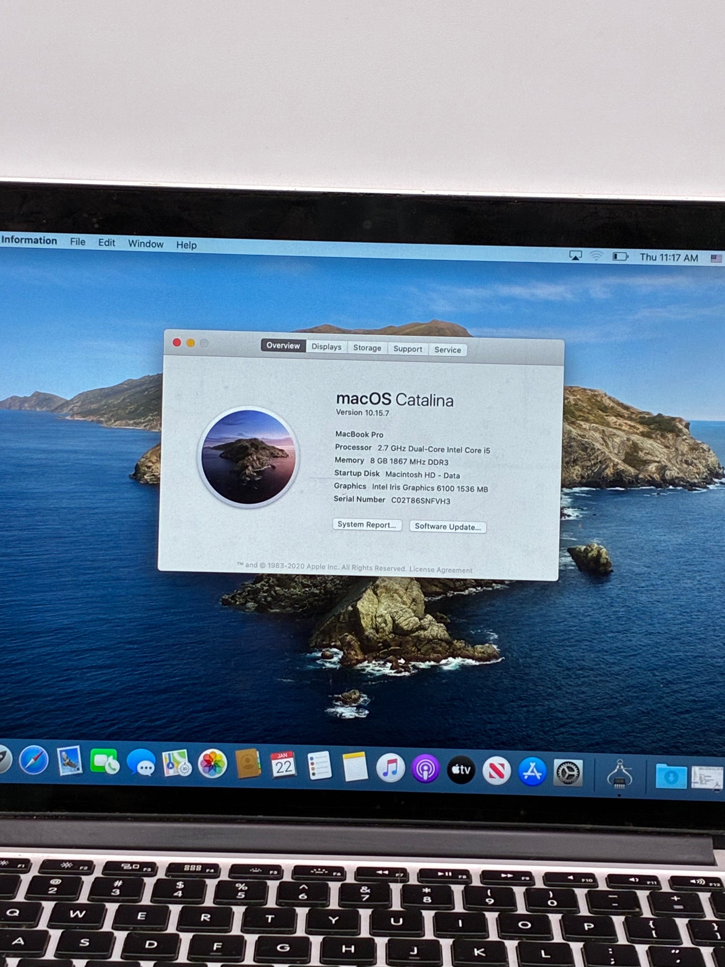 Apple MacBook Pro 13" A1502 2015 8GB DDR3 128GB SSD