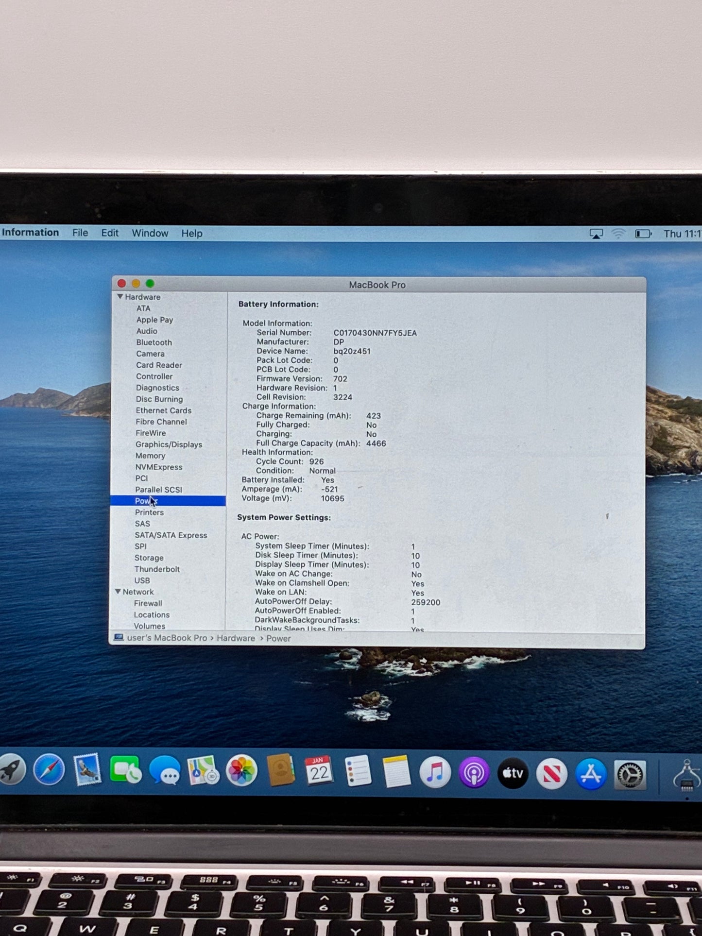 Apple MacBook Pro 13" A1502 2015 8GB DDR3 128GB SSD