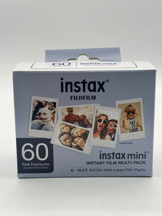 Fujifilm Instax Mini 60 Exposures Instant Film Multi Pack - White EXP 12-2027