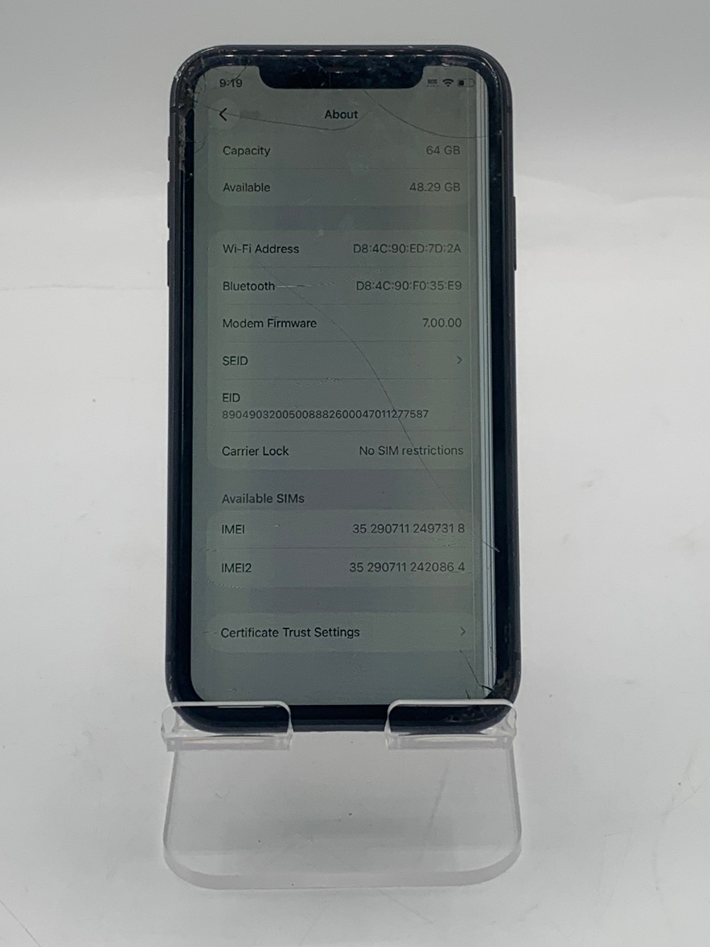 Apple iPhone 11 6.1" 128GB Unlocked Black