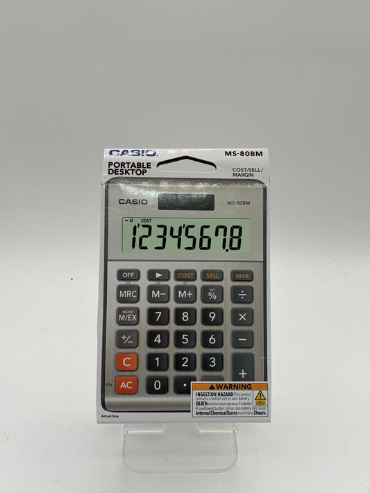 Casio MS-80BM Black Calculator - New In Box