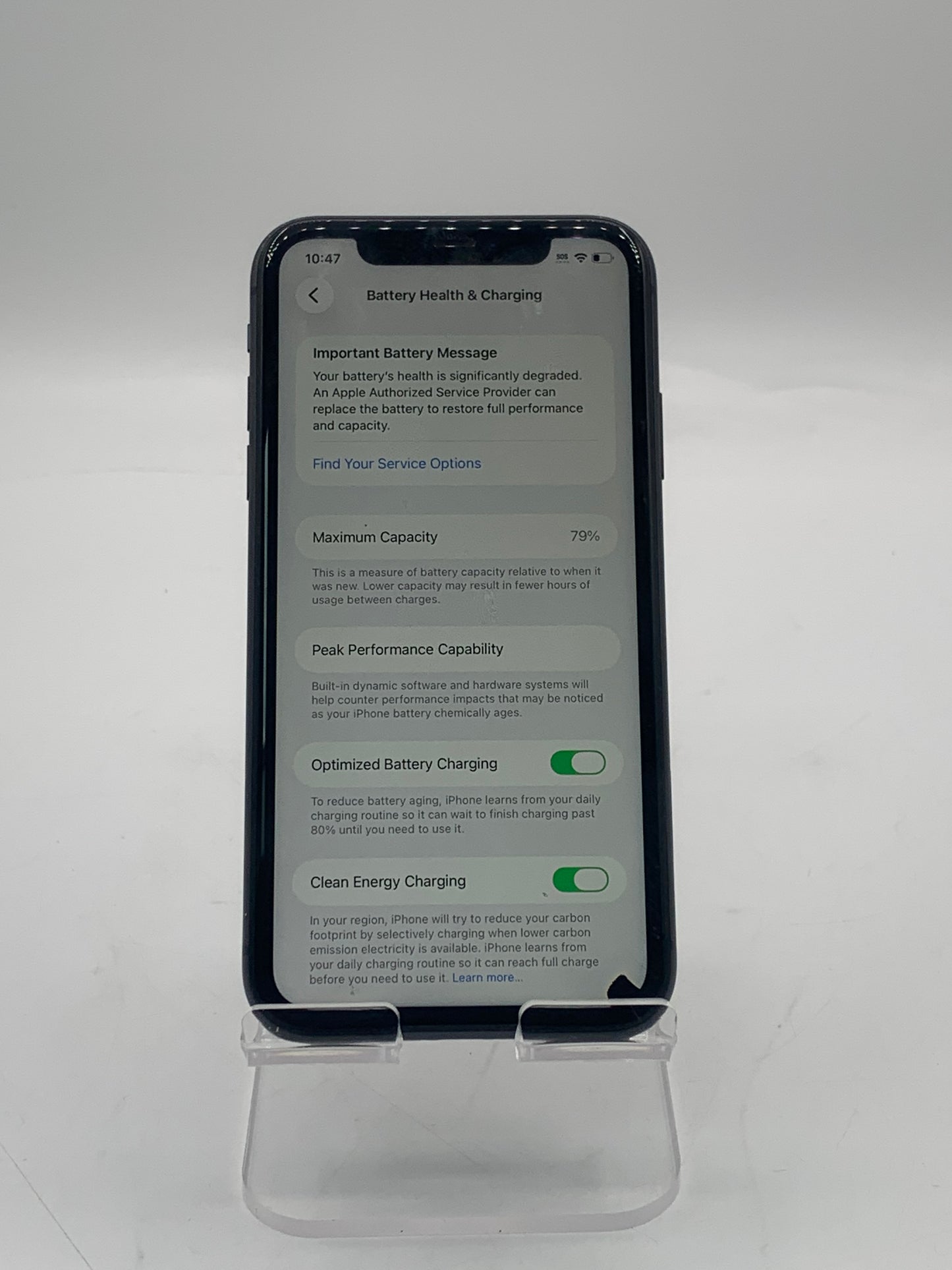 Unlocked Apple iPhone 11 6.1" 64GB A2111 MWK02LL/A Black