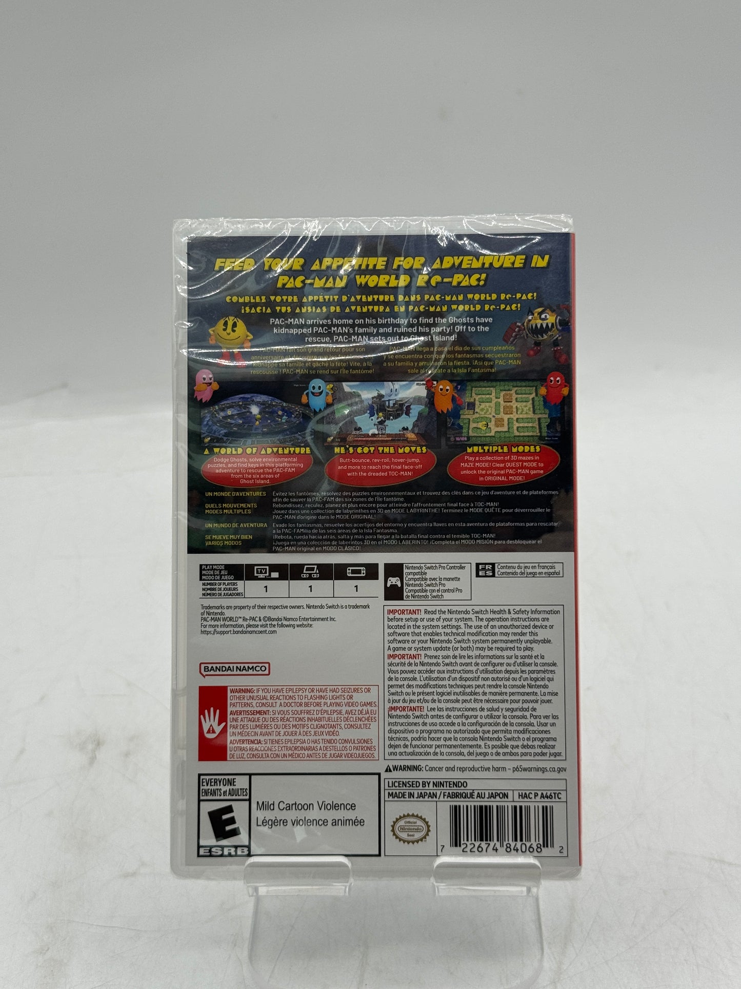 NEW SEALED Nintendo Switch Pac-Man World 1 Re-PAC Free Shipping