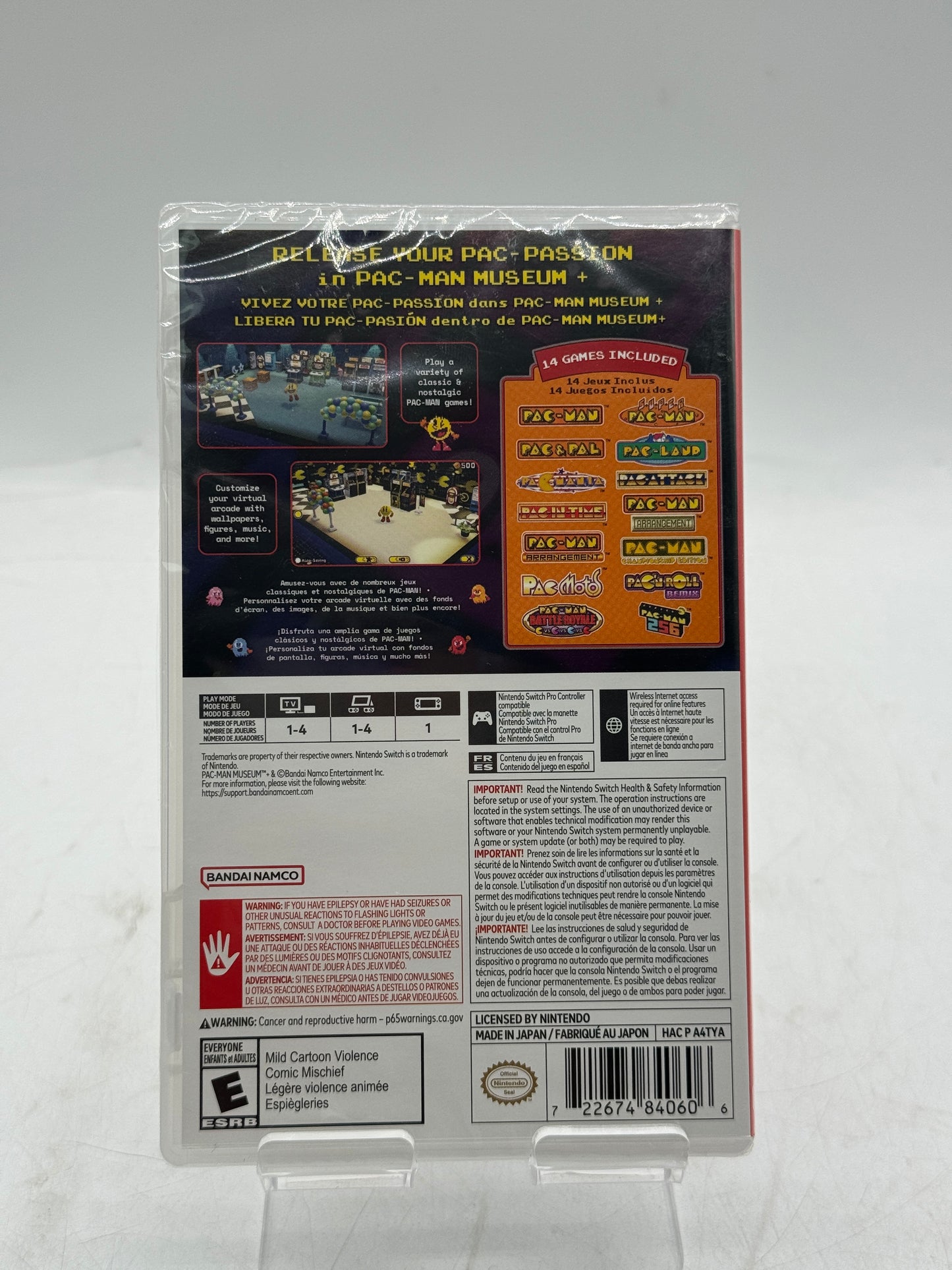 PAC-MAN Museum + Nintendo Switch NEW 14 Games Included NEW