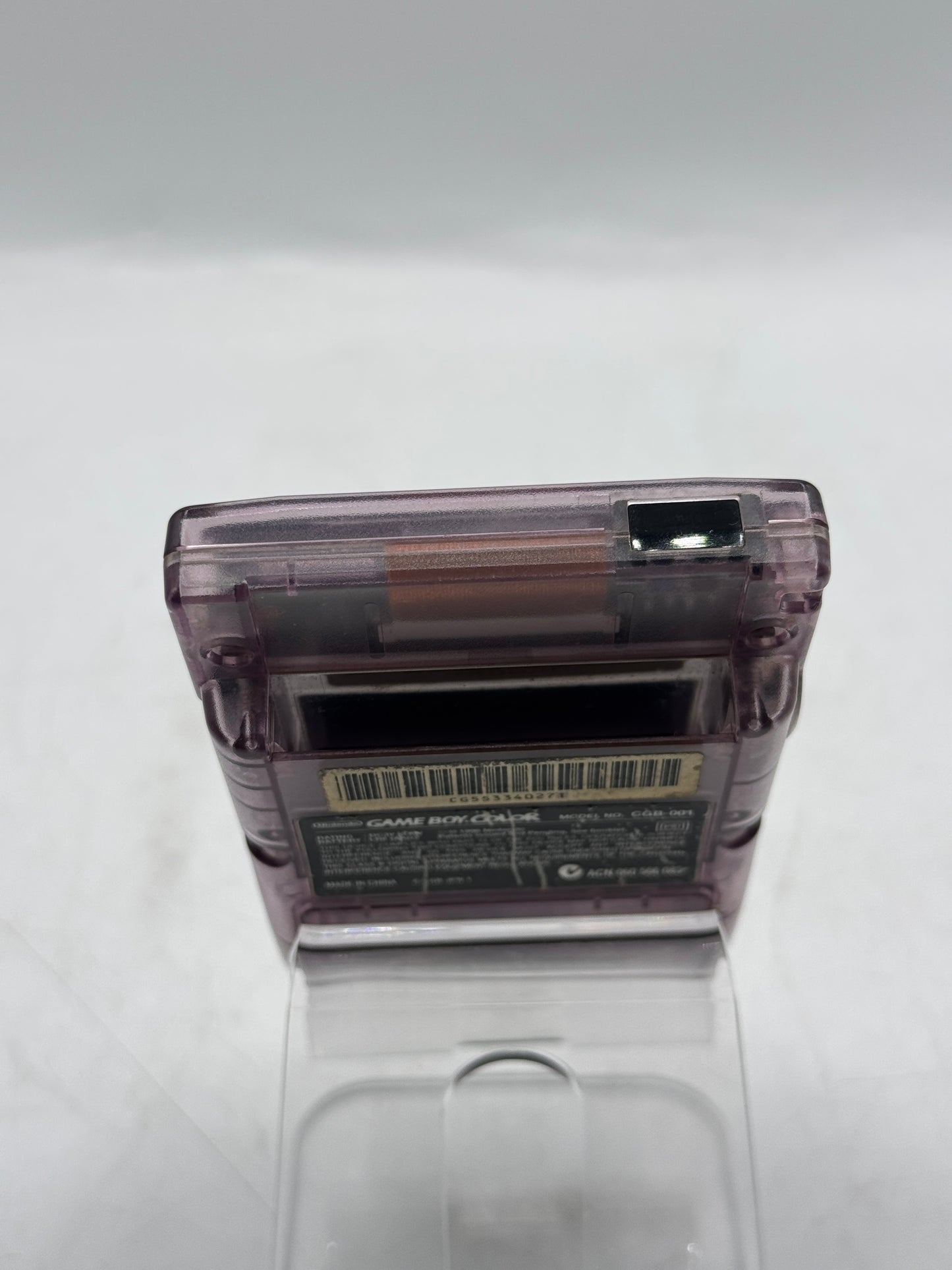 Nintendo Gameboy Boy Color Atomic Clear Purple Console CGB-001 Tested & Working