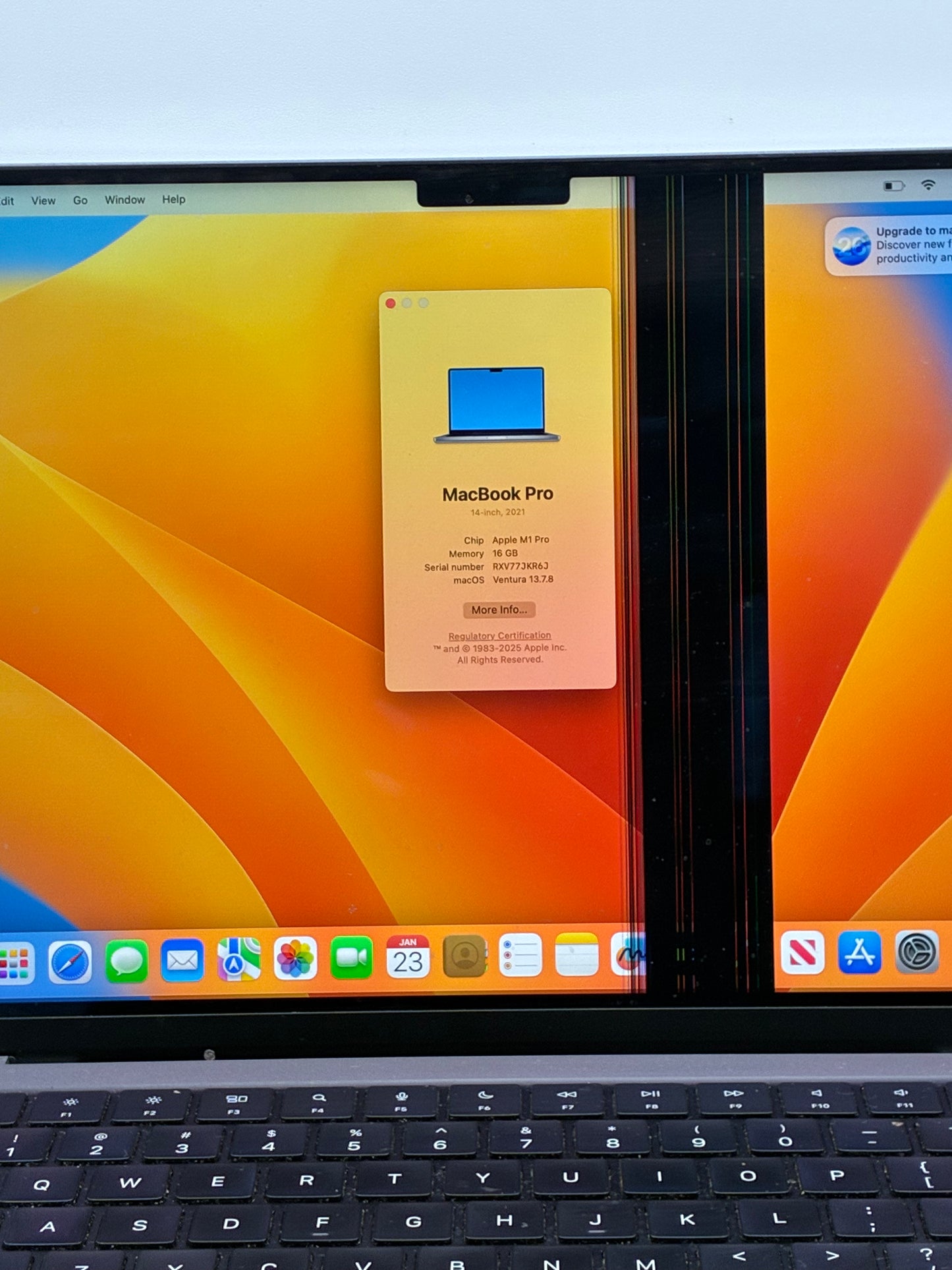 2021 Macbook Pro 14" M1 Pro 16GB 1TB A2442 MKGQ3LL/A BAD LCD Parts