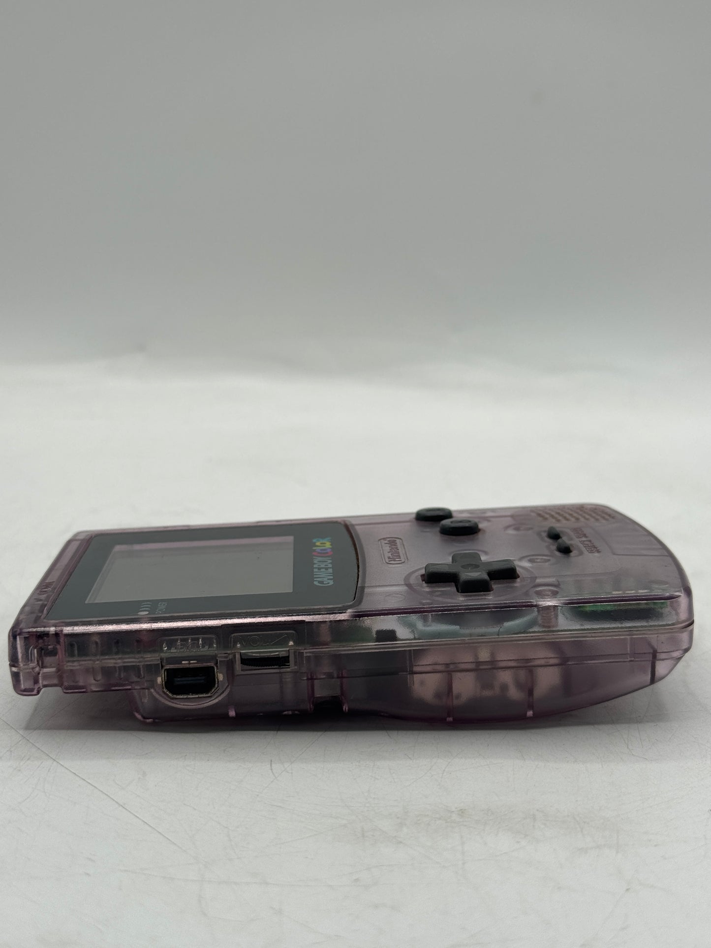 Nintendo Gameboy Boy Color Atomic Clear Purple Console CGB-001 Tested & Working