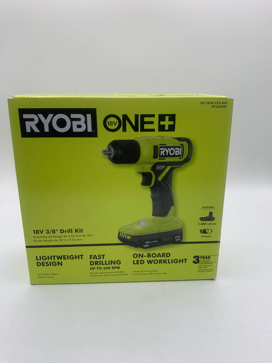 Ryobi 18V 3/8" Drill Kit - New In Box