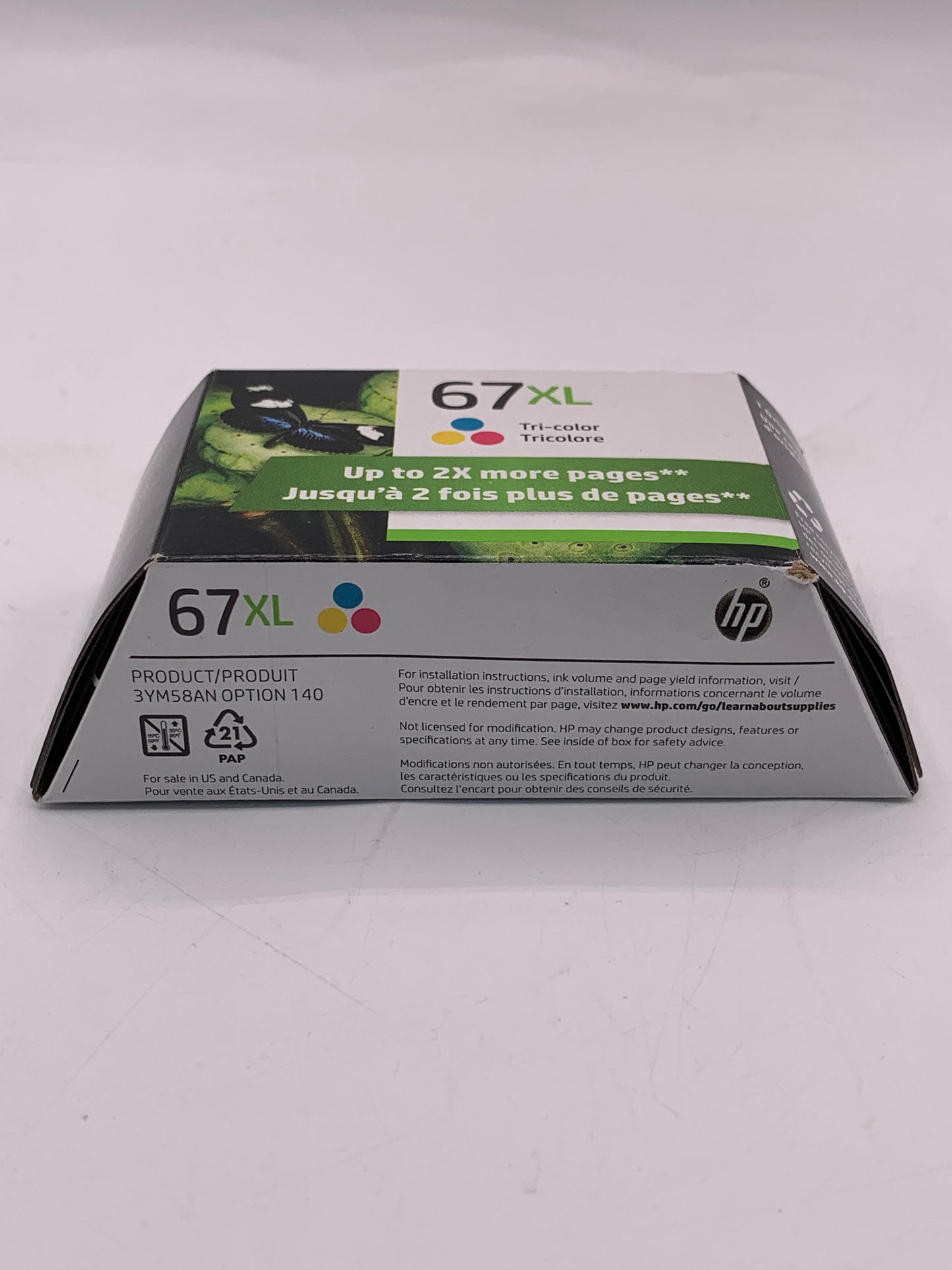 HP 67 XL Tri-color Ink Cartridge - New In Box