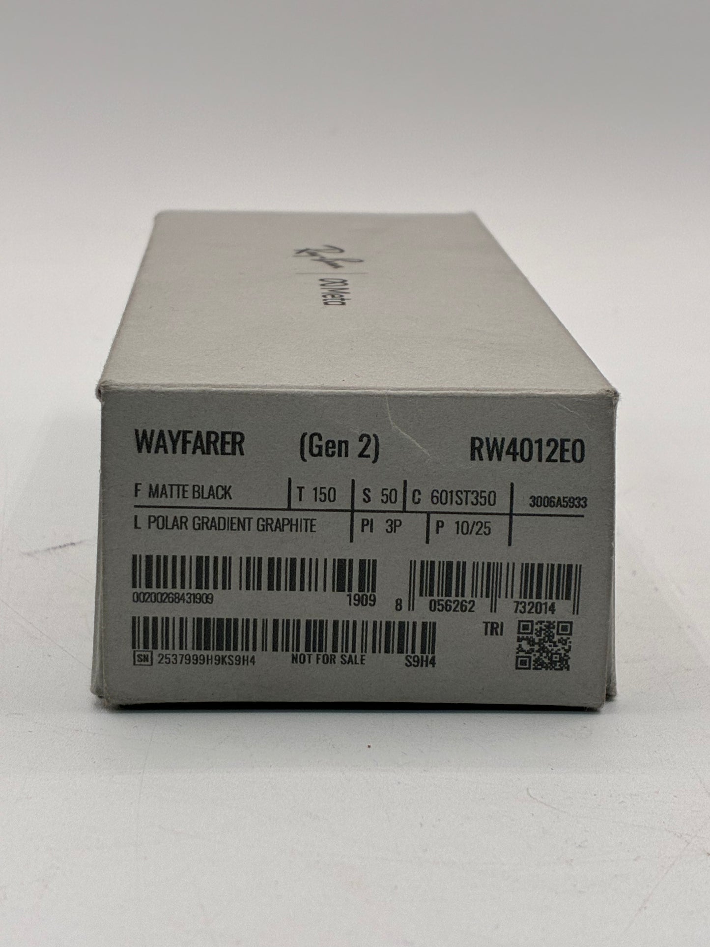Meta Rayban Wayfarer Gen 2 RW4012E0 Smart Glasses Black - Open Box