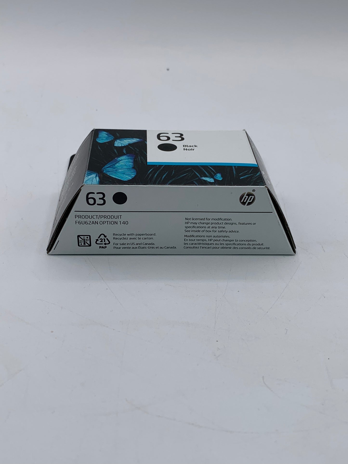HP 63 Black Ink Cartridge - New In Box