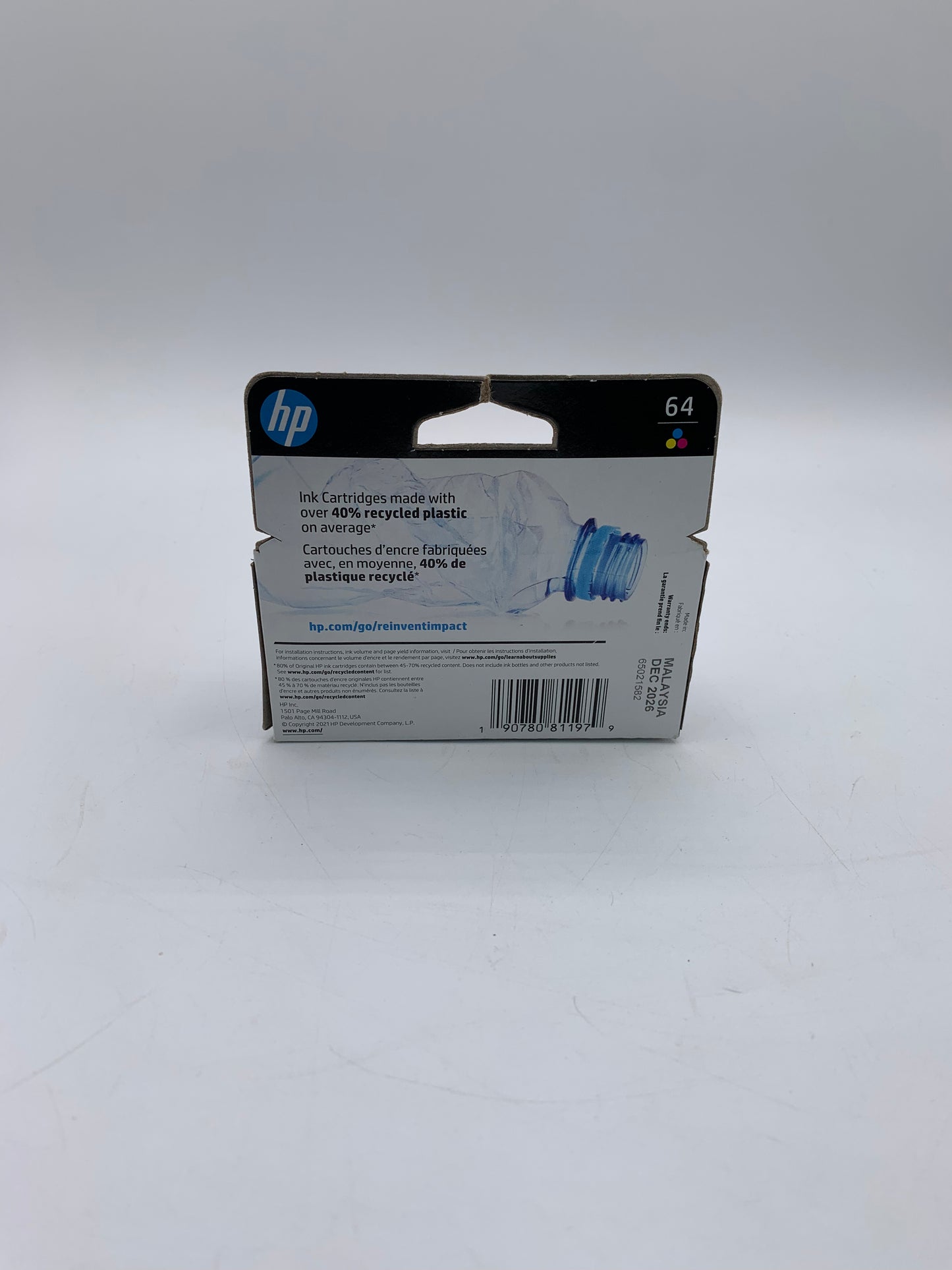 HP 64 Multi-Colored Printer Ink - New In Box