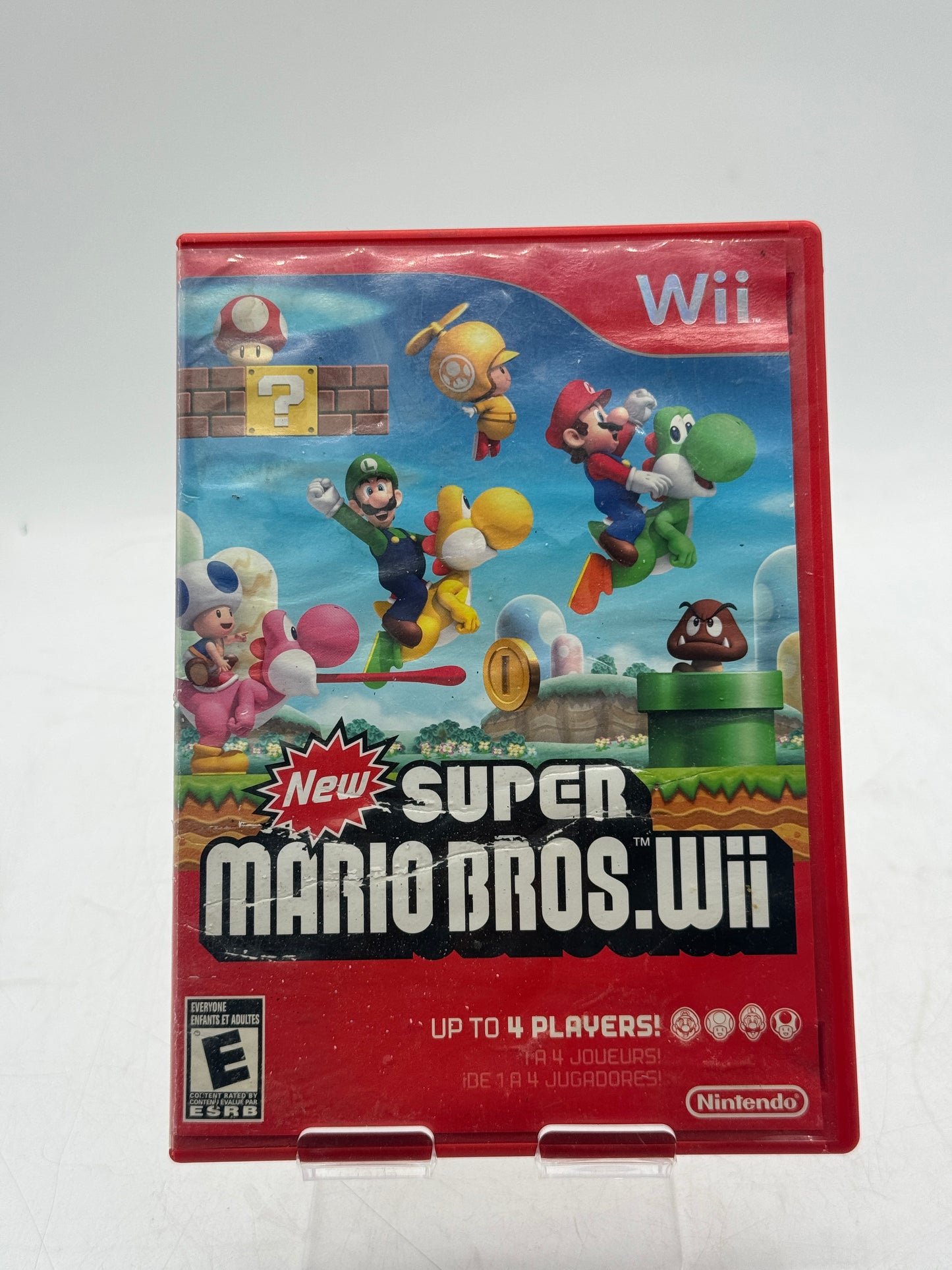 New Super Mario Bros. Wii (Nintendo Wii, 2009) CIB Case Manual Game Disc