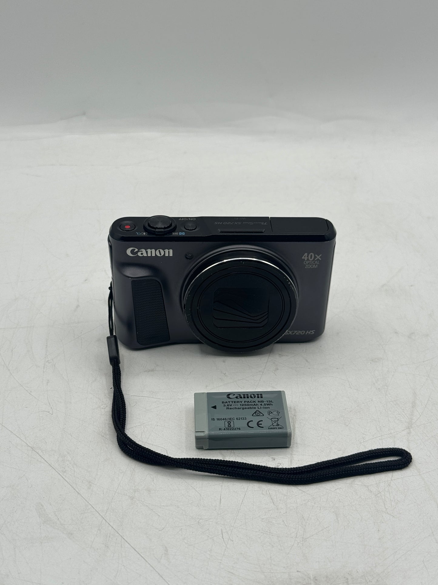 Canon SX720 HS Compact Digital Camera 20.3MP 40x Optical Zoom Wi-Fi Black Tested