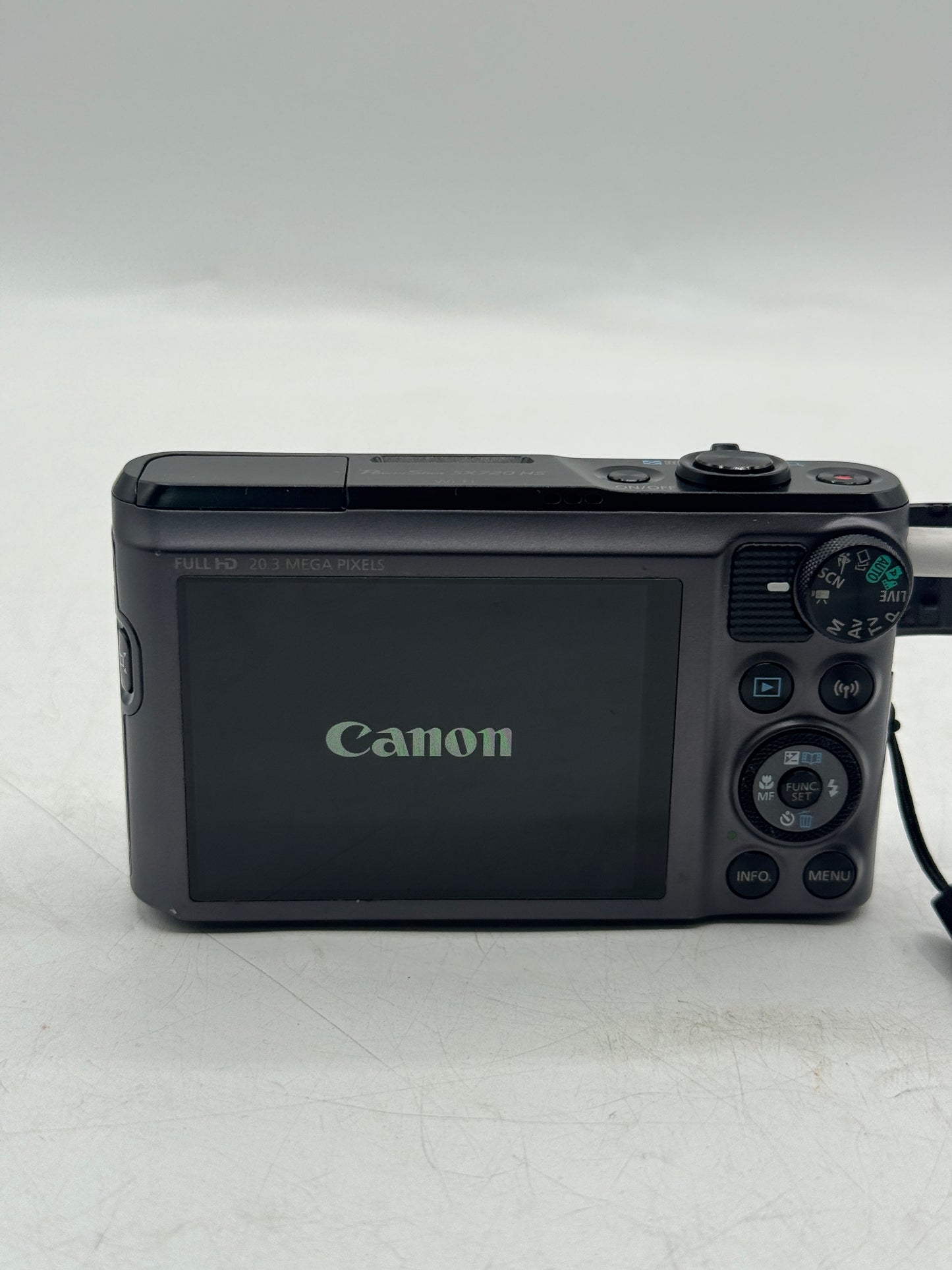 Canon SX720 HS Compact Digital Camera 20.3MP 40x Optical Zoom Wi-Fi Black Tested