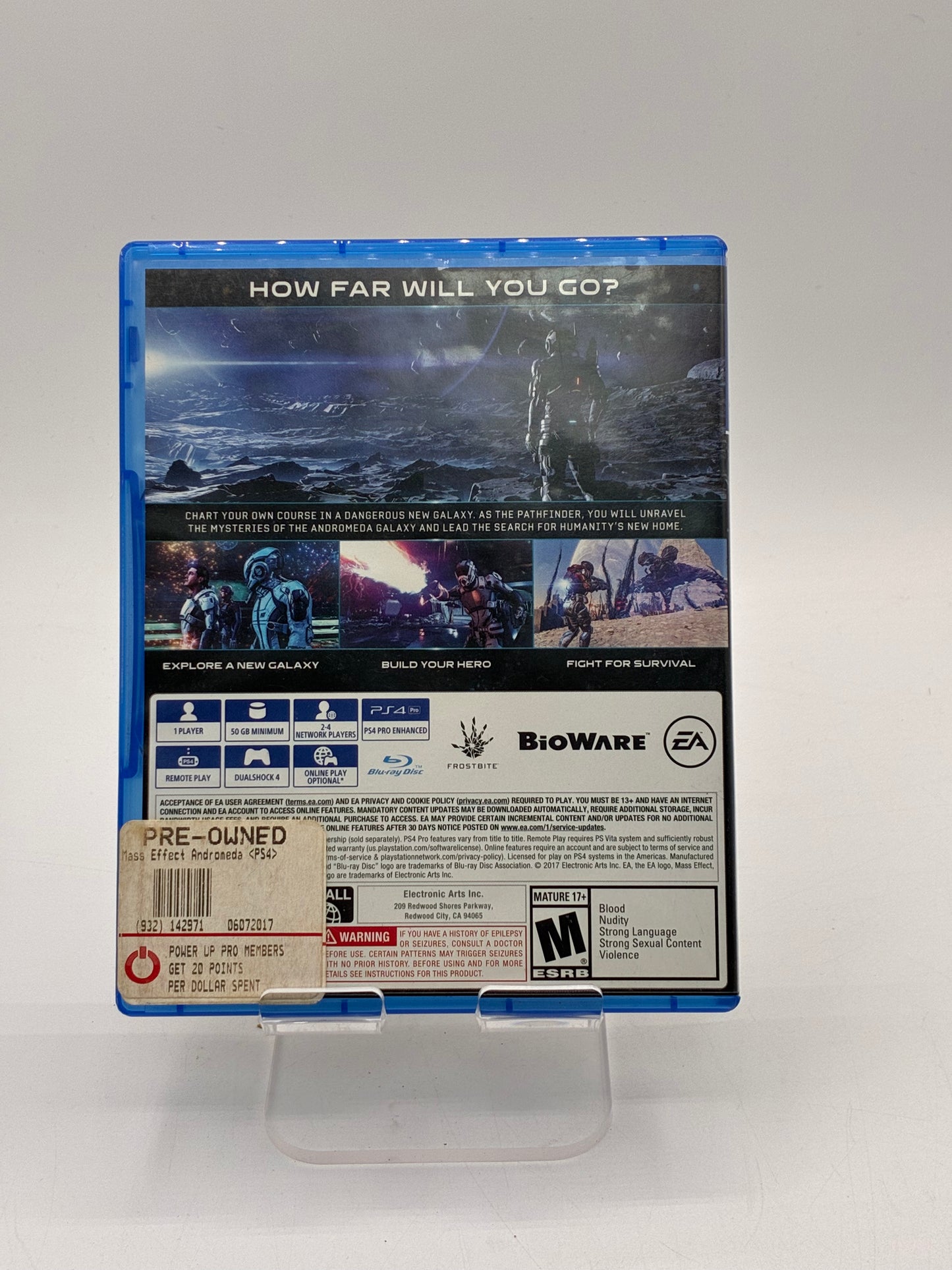 PlayStation 4 Mass Effect Andromeda Video Game - Free Shipping