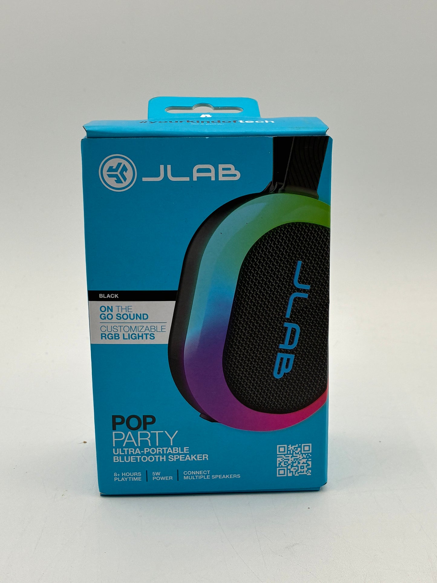 JLab Pop Party Bluetooth Speaker Black - New In Box
