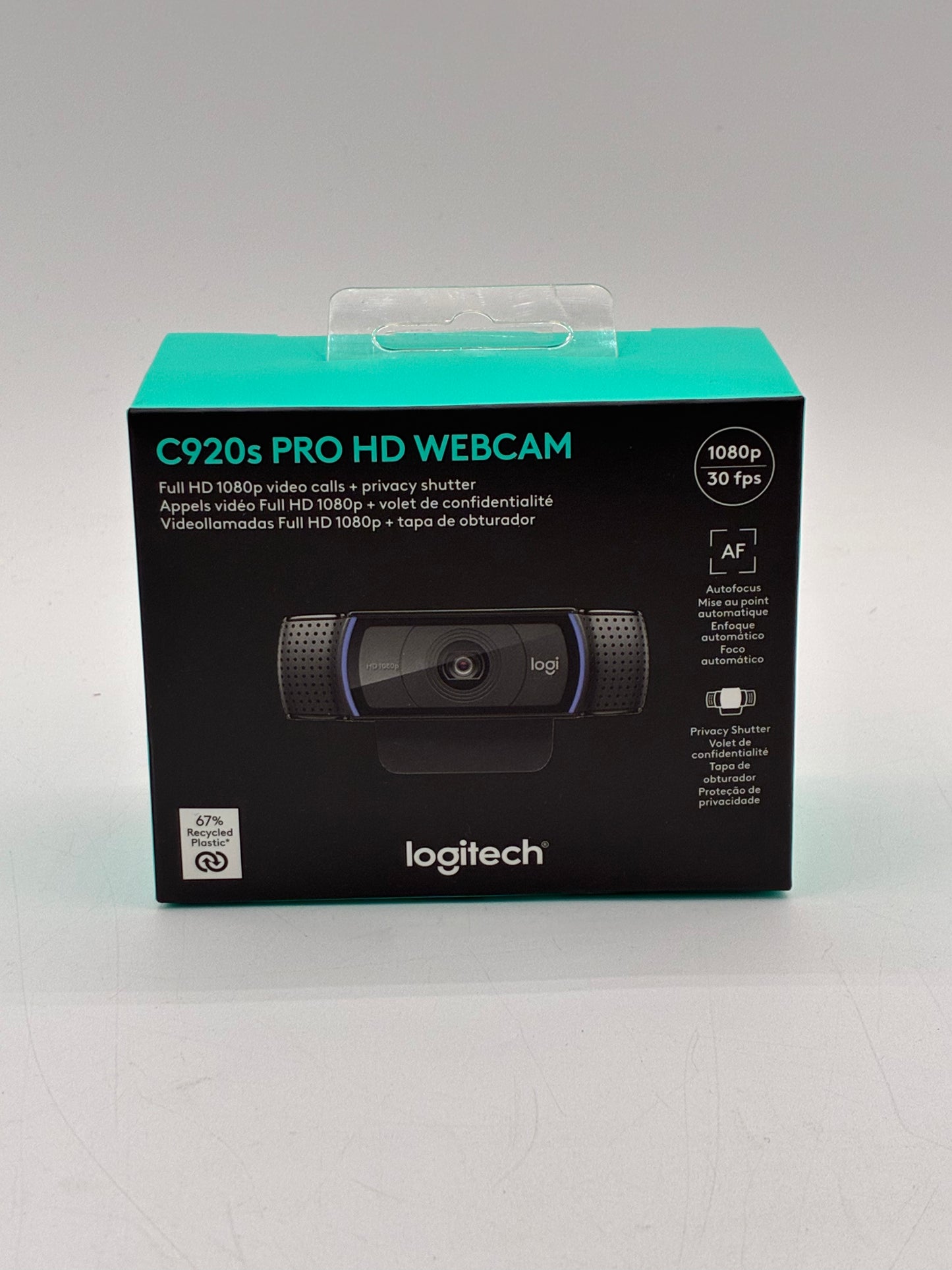 Logitech c920s Pro HD Webcam Black - New In Box