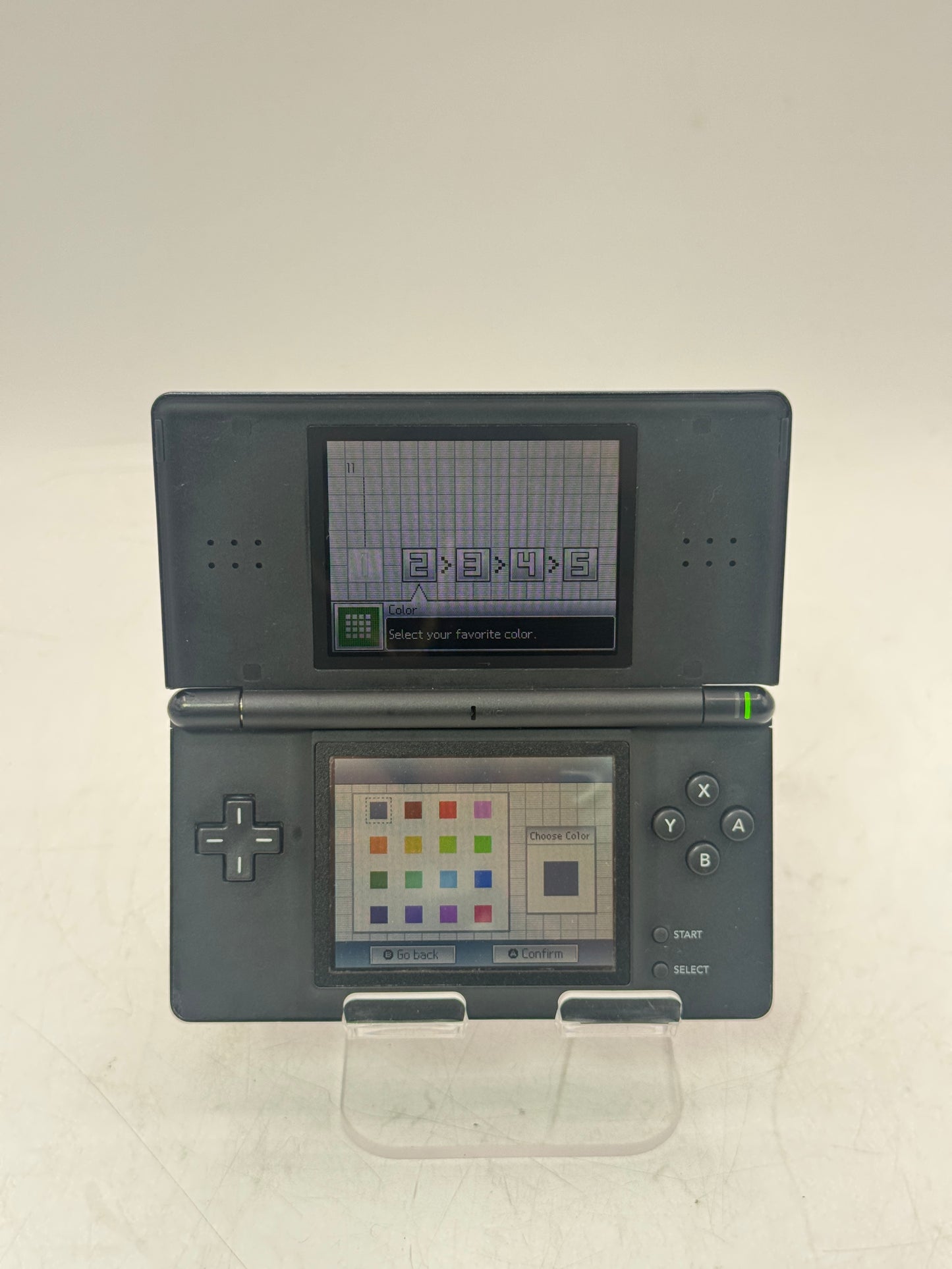 Nintendo DS Lite Blue/Black Handheld Console Tested NO STYLUS Free Shipping