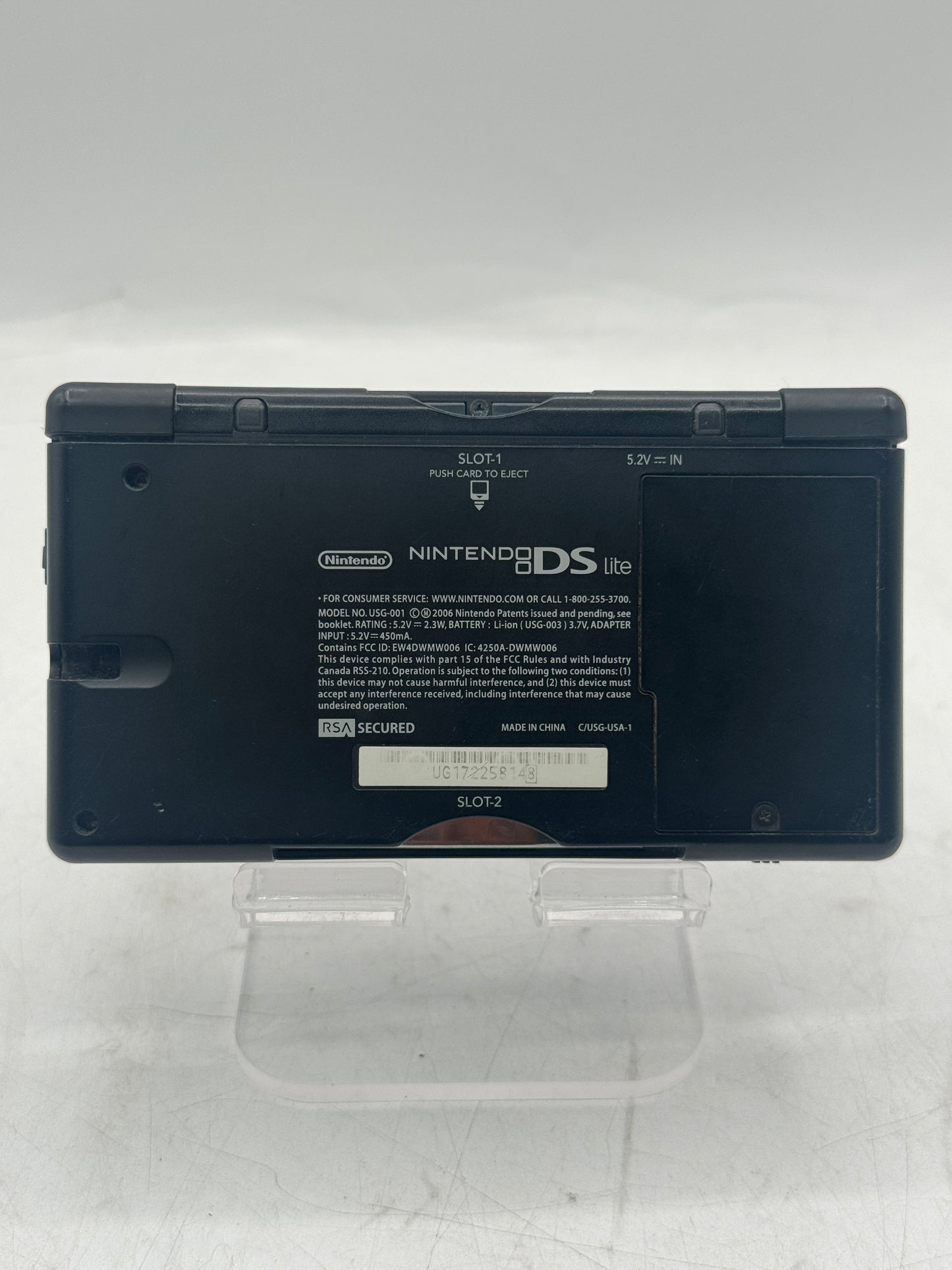 Nintendo DS Lite Blue/Black Handheld Console Tested NO STYLUS Free Shipping