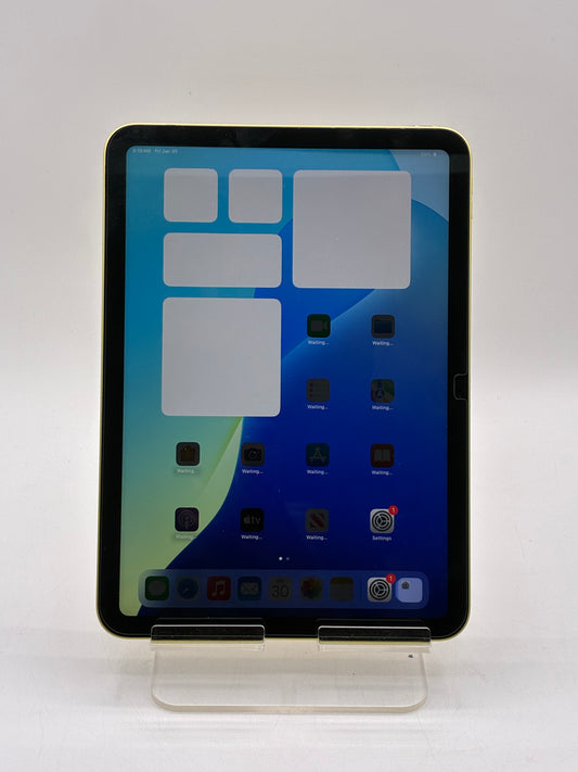 2025 Apple iPad 11th Gen 128GB A3354 Yellow Wi-Fi Only 100% Batt Excellent Condition