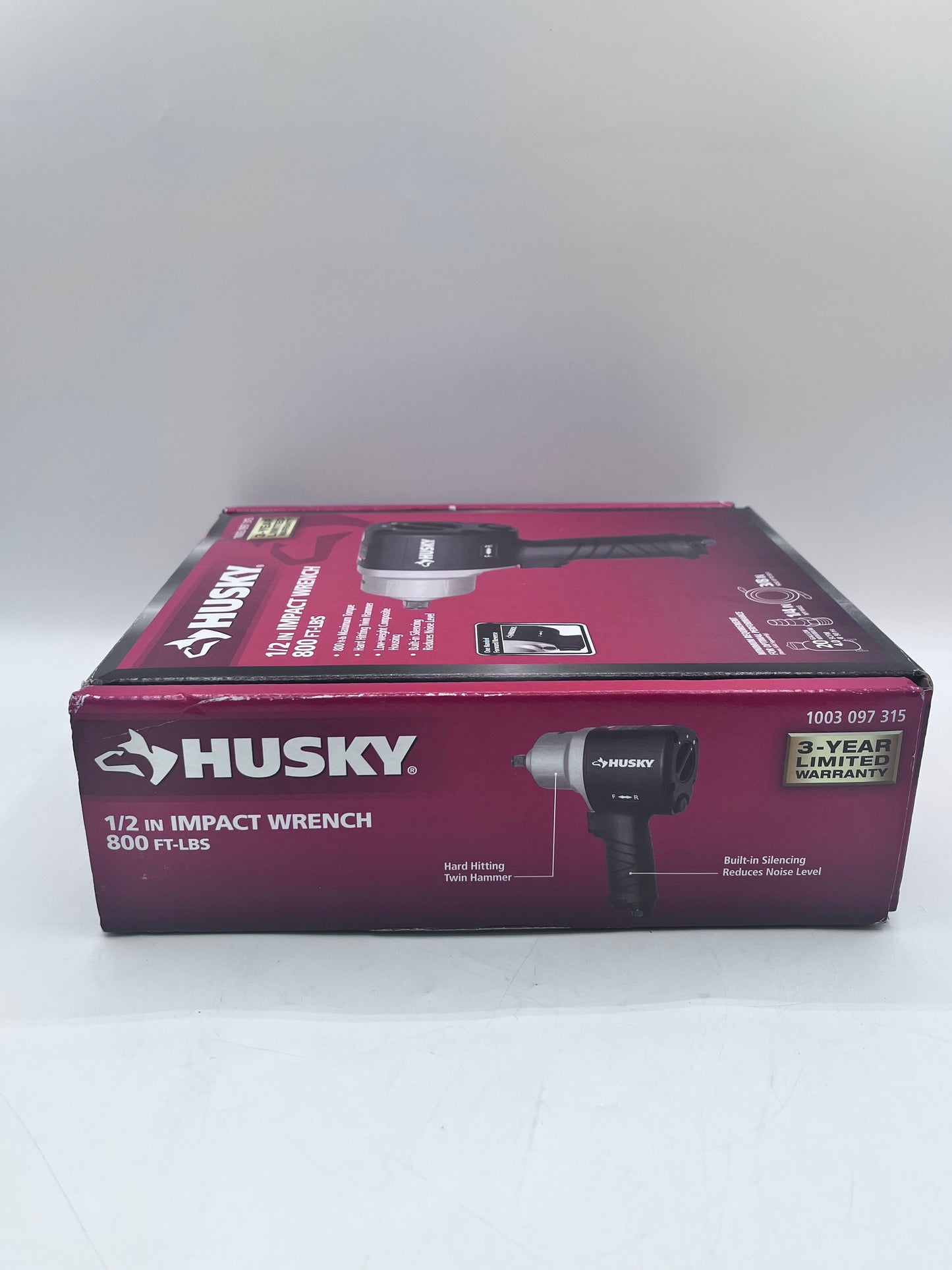 Husky 1/2 Impact Wrench 800ft-lbs Black
