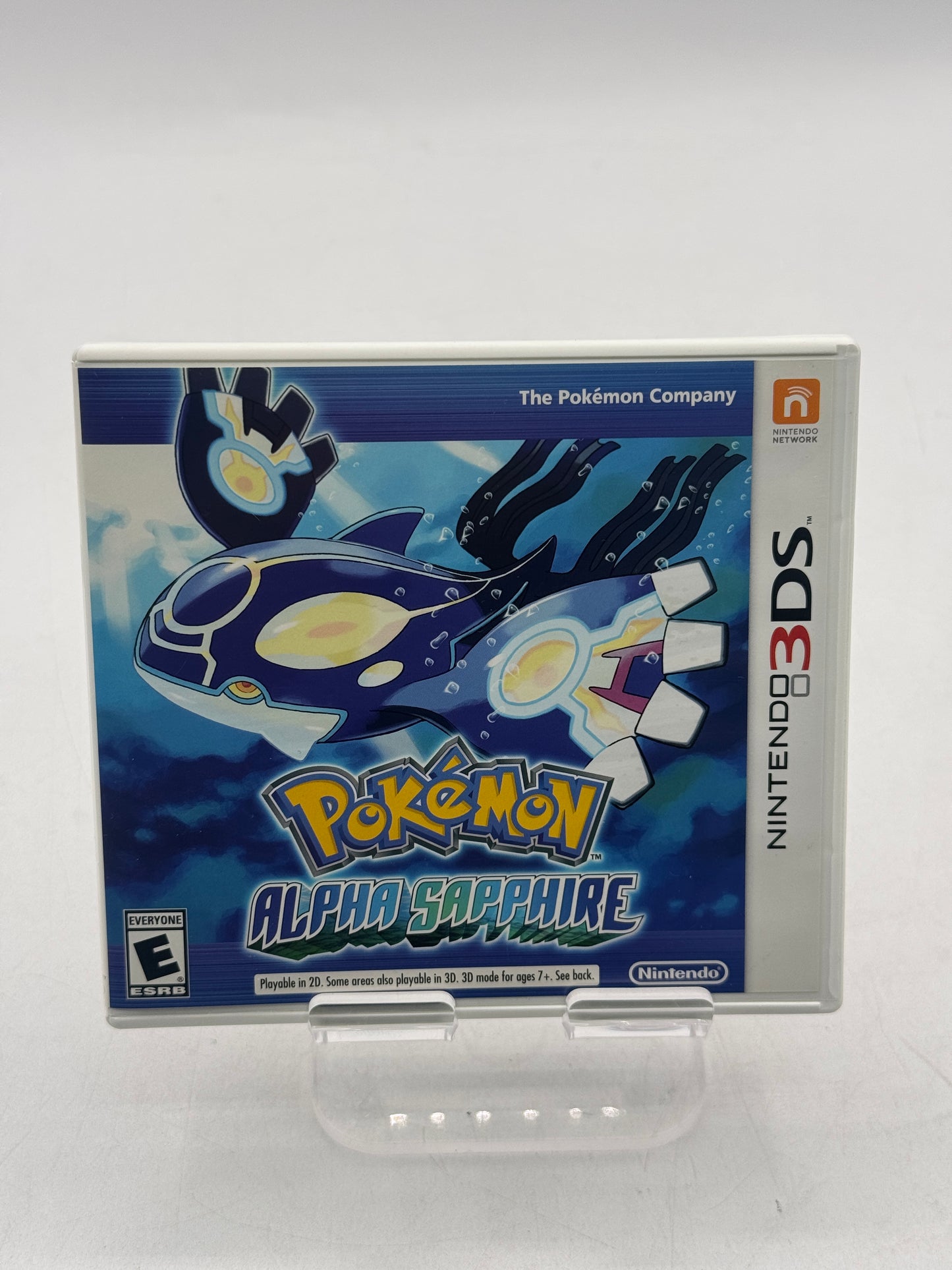 Pokemon: Alpha Sapphire (Nintendo 3DS, 2014) case, electronic manual, and game