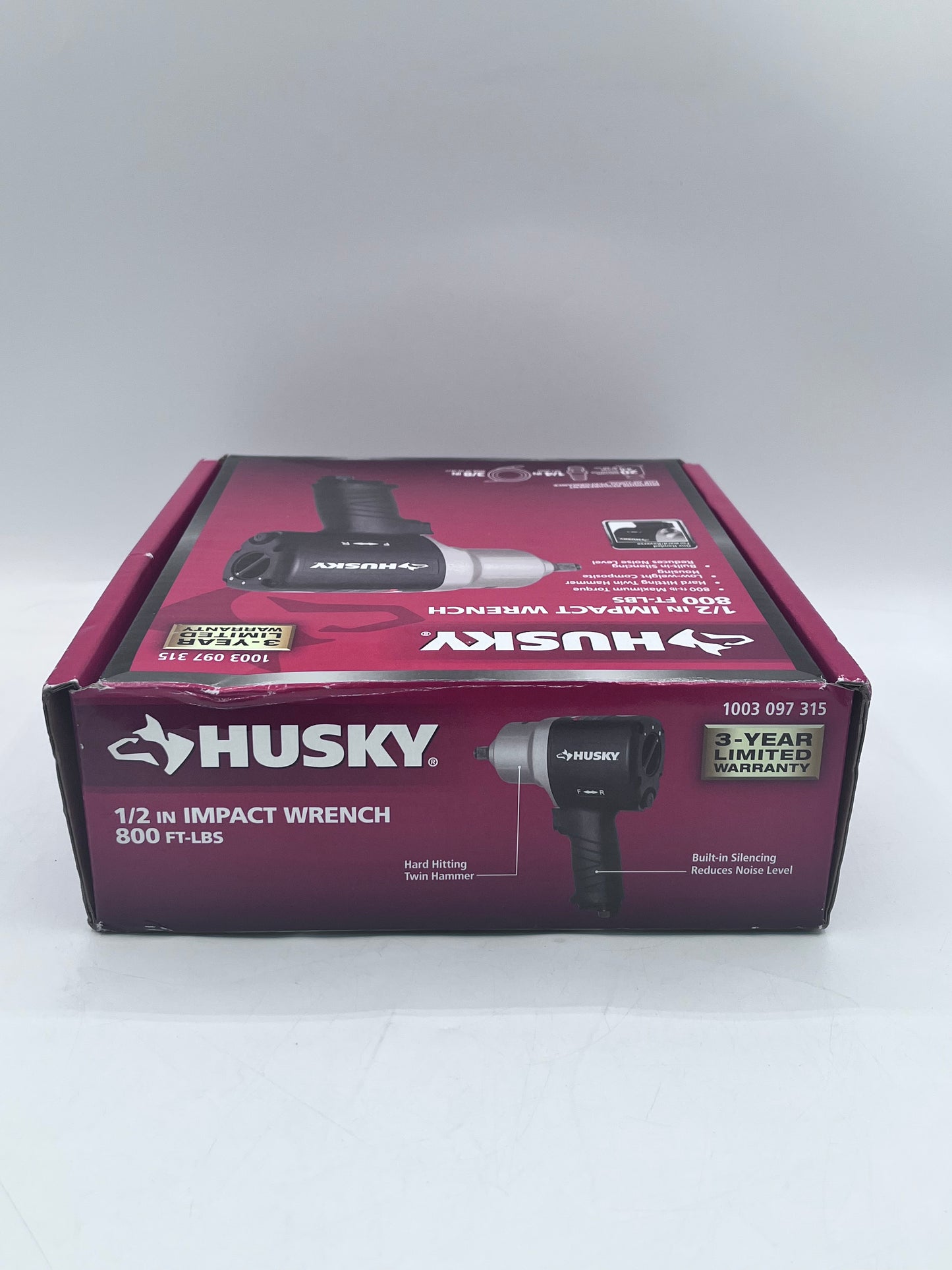 Husky 1/2 Impact Wrench 800ft-lbs Black