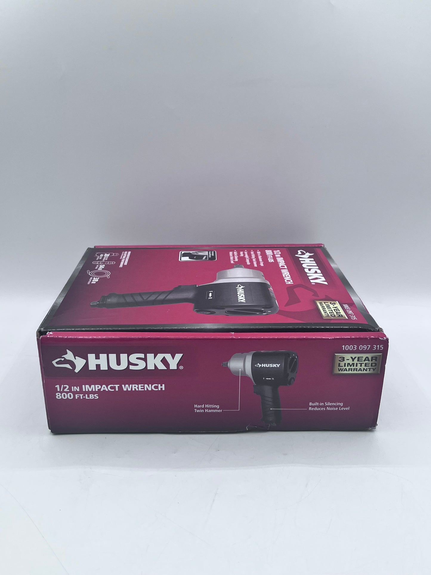Husky 1/2 Impact Wrench 800ft-lbs Black