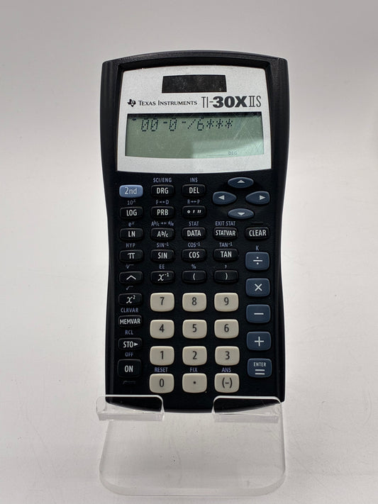 Texas Instruments TI-30X IIS Blue Calculator TESTED & WORKING