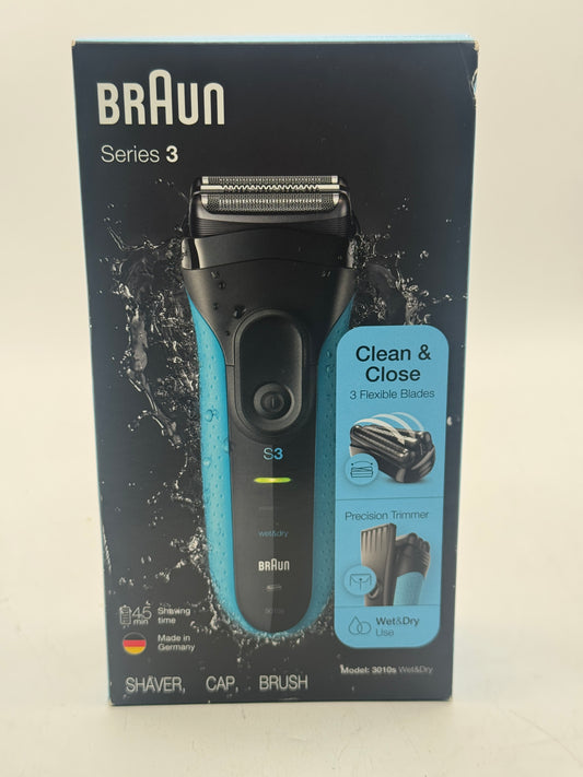 Braun Series 3 3010s Rechargeable Wet Dry Men's Electric Shaver Black New