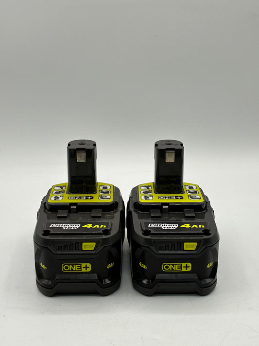 Lot Of (2) RYOBI P197 BATTERY 18V 4AH OEM Free Shipping