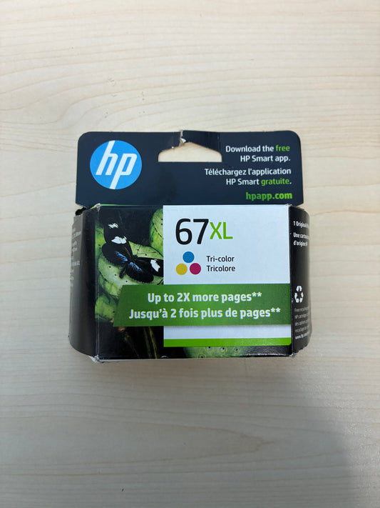 HP 67 XL Tricolor Ink Cartridge Multi-Colored - New In Box