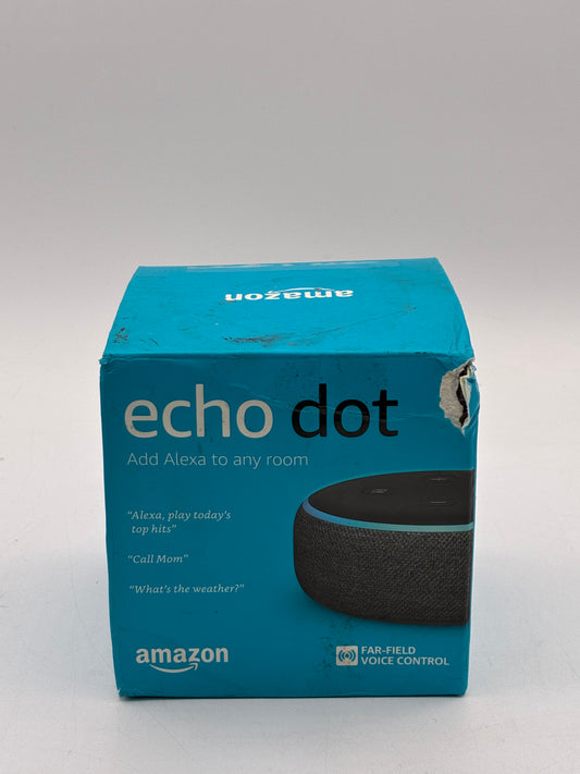 Amazon Echo Dot Alexa Black - Used with Box