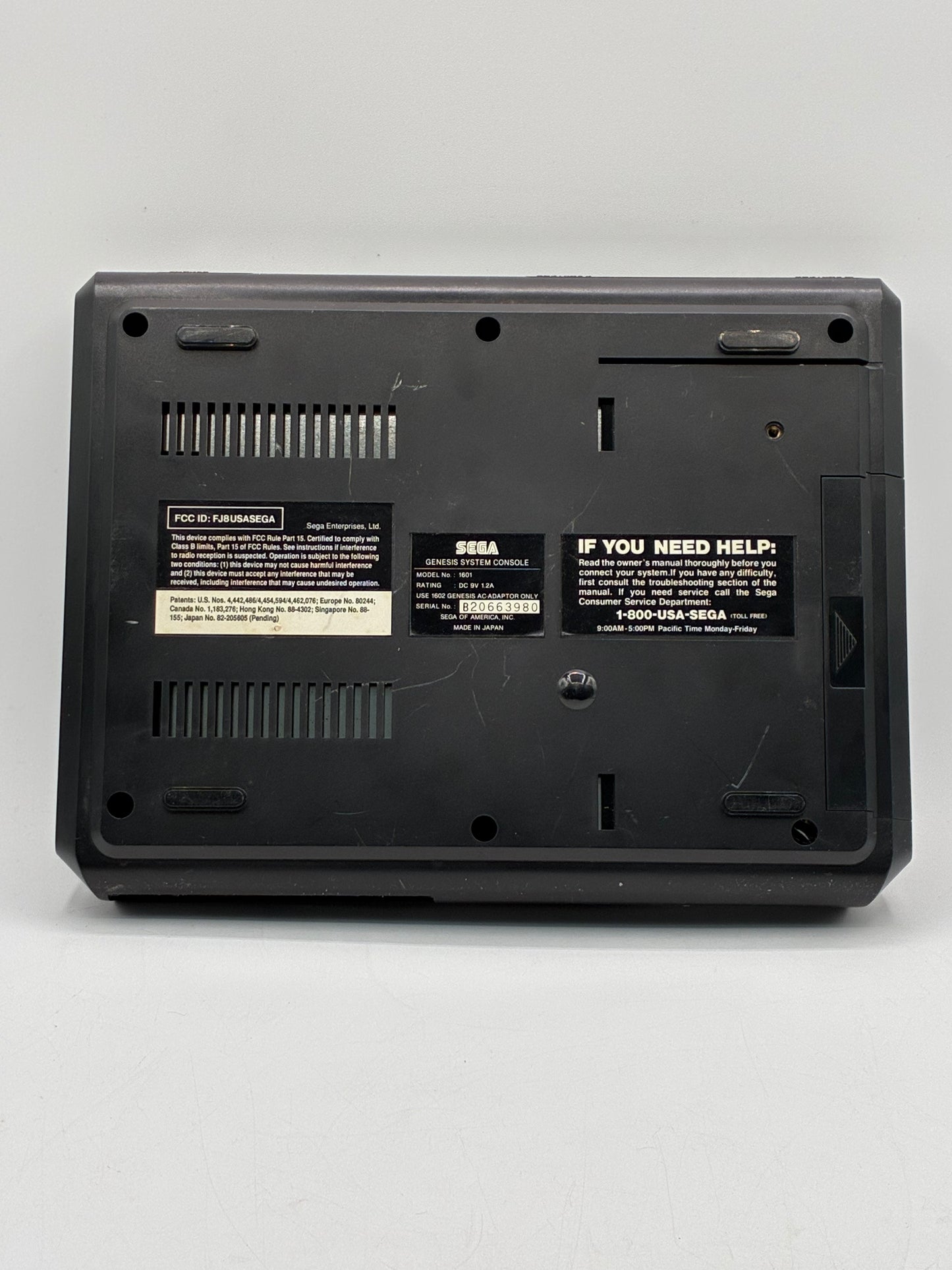 Sega Genesis Mega Drive 1988 Video Game System