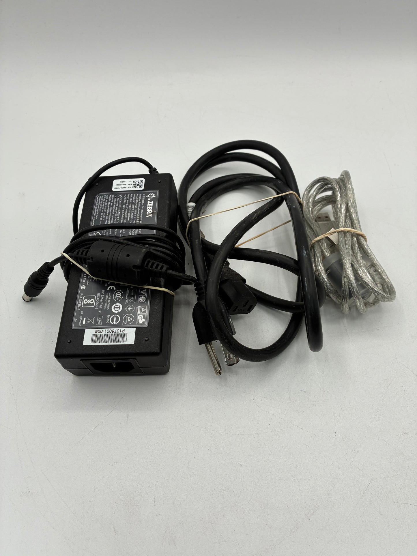 TESTED Zebra ZD500 Thermal Transfer Barcode Label Printer LCD USB LAN Bluetooth w/Charger