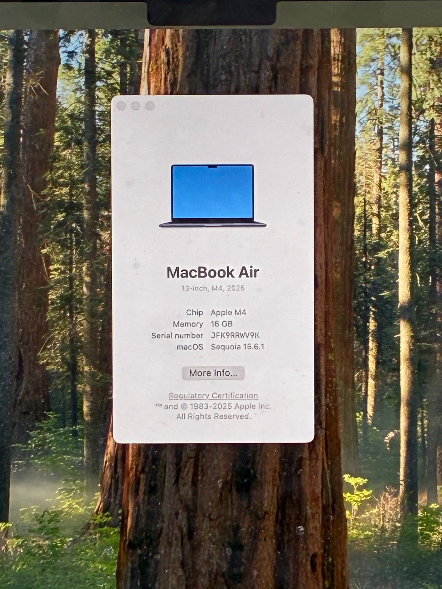2025 Apple MacBook Air 13" M4 16GB 256GB A3240 MW0W3LL/A 99% BH Free Shipping