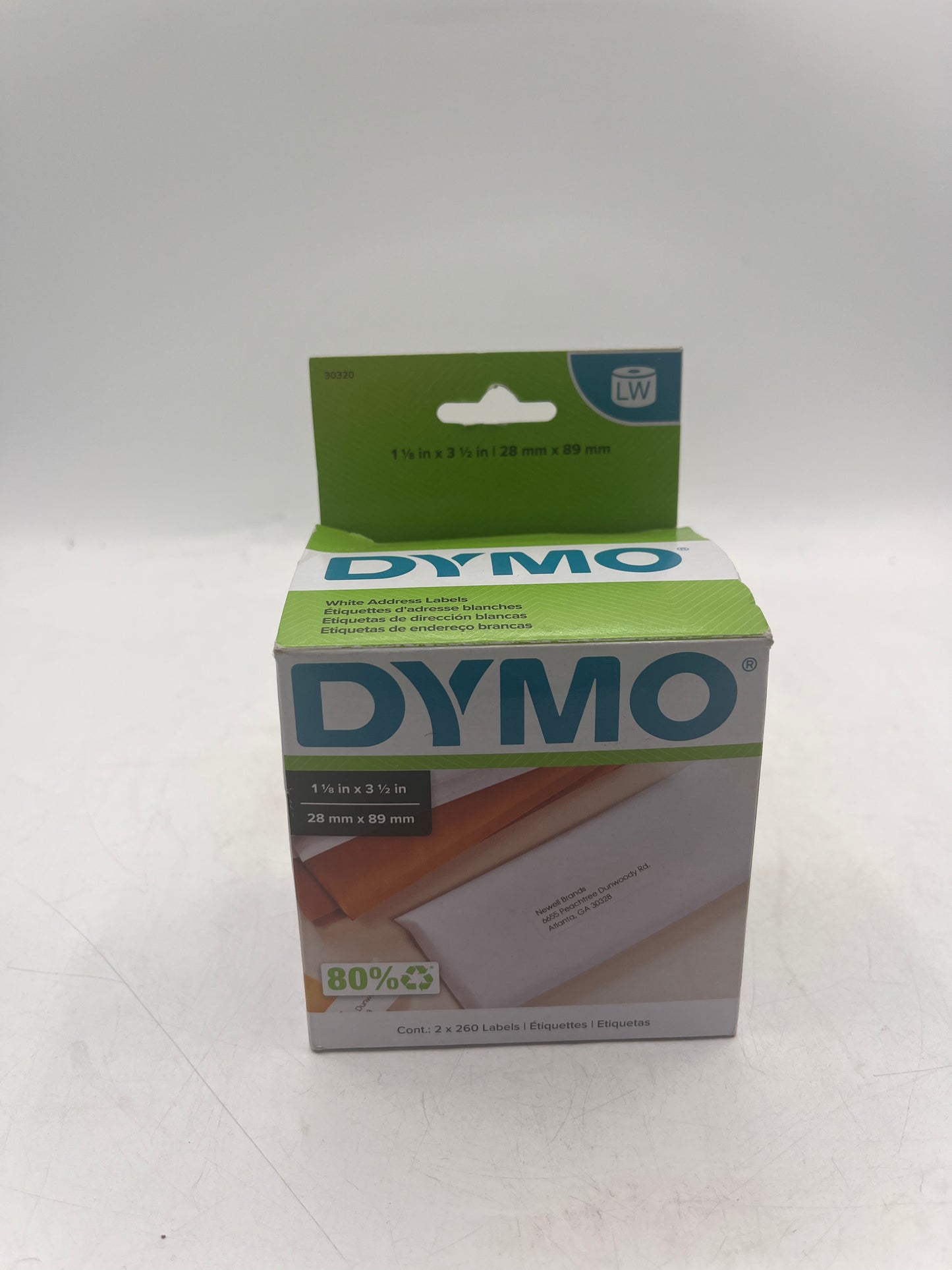 DYMO Authentic LabelWriter Mailing Address Labels 30320, Black, New In Box