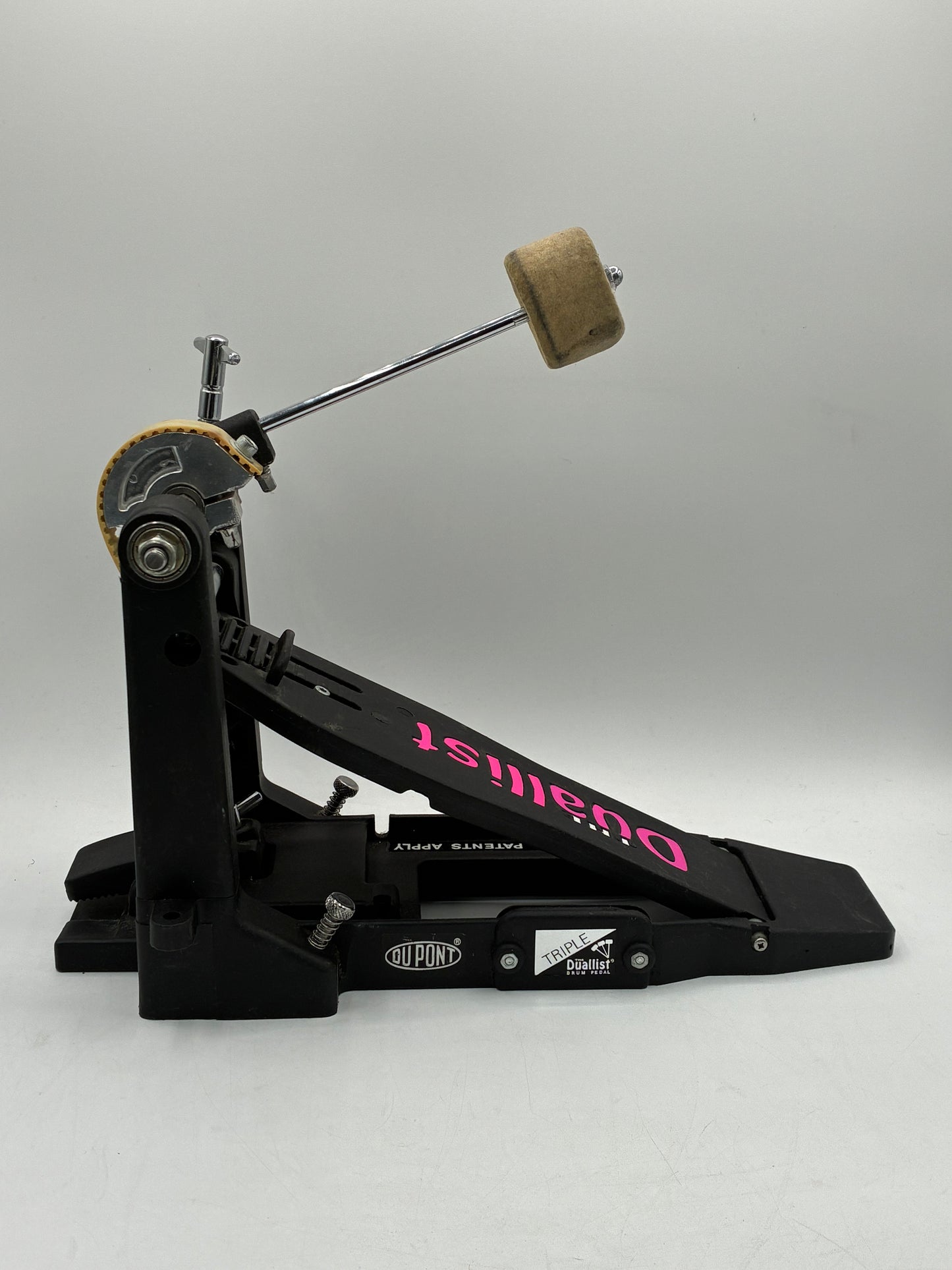 The Duallist Drum Pedal D4 Pink Logo Edition Single-Foot Double Action READ