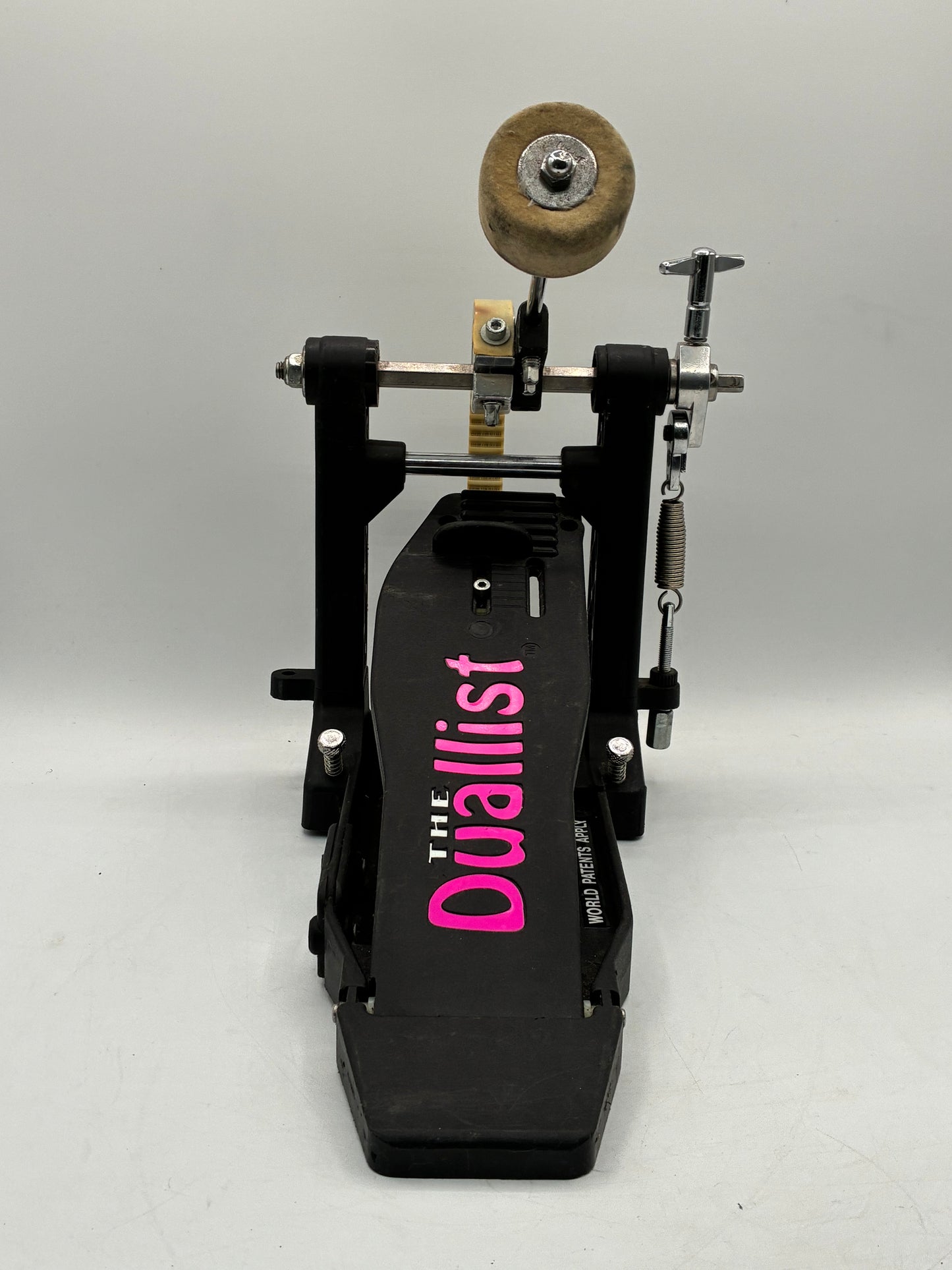 The Duallist Drum Pedal D4 Pink Logo Edition Single-Foot Double Action READ