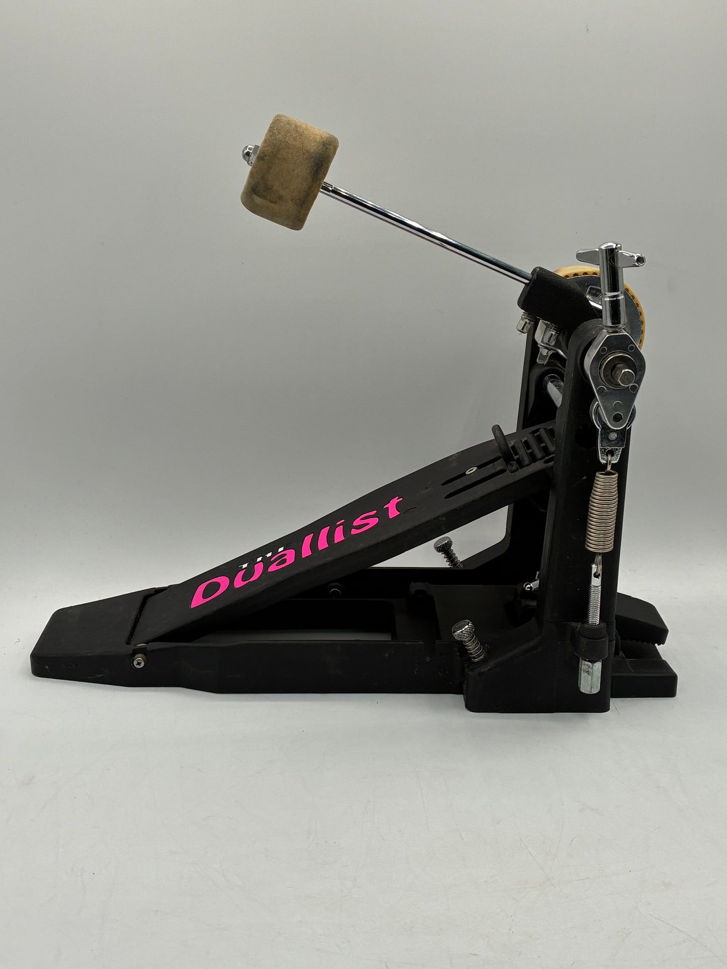 The Duallist Drum Pedal D4 Pink Logo Edition Single-Foot Double Action READ