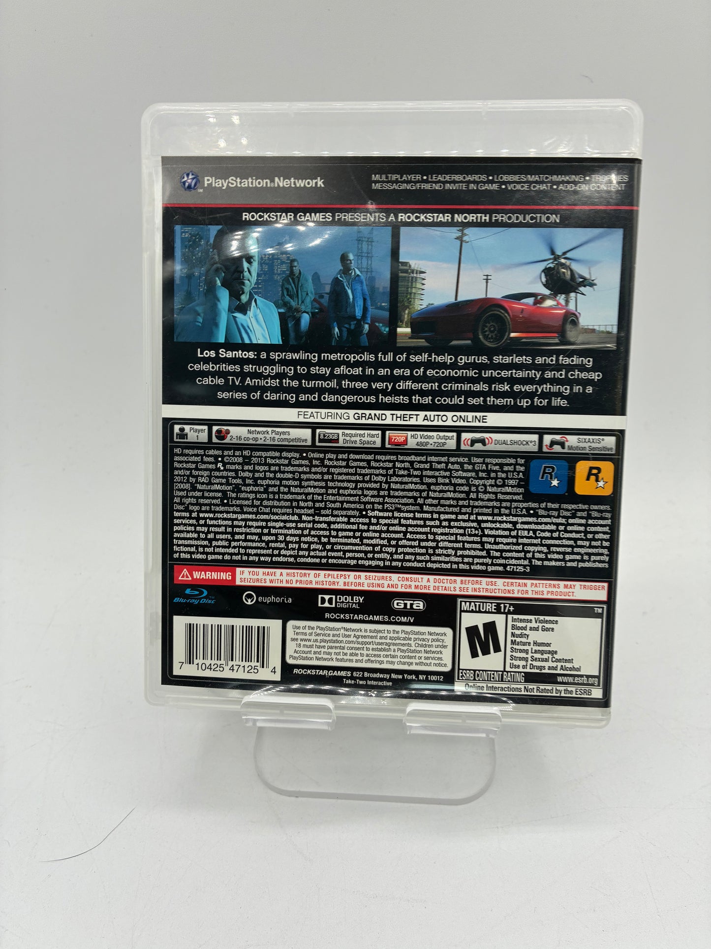 Grand Theft Auto V Sony PlayStation 3 Video Game - Free Shipping