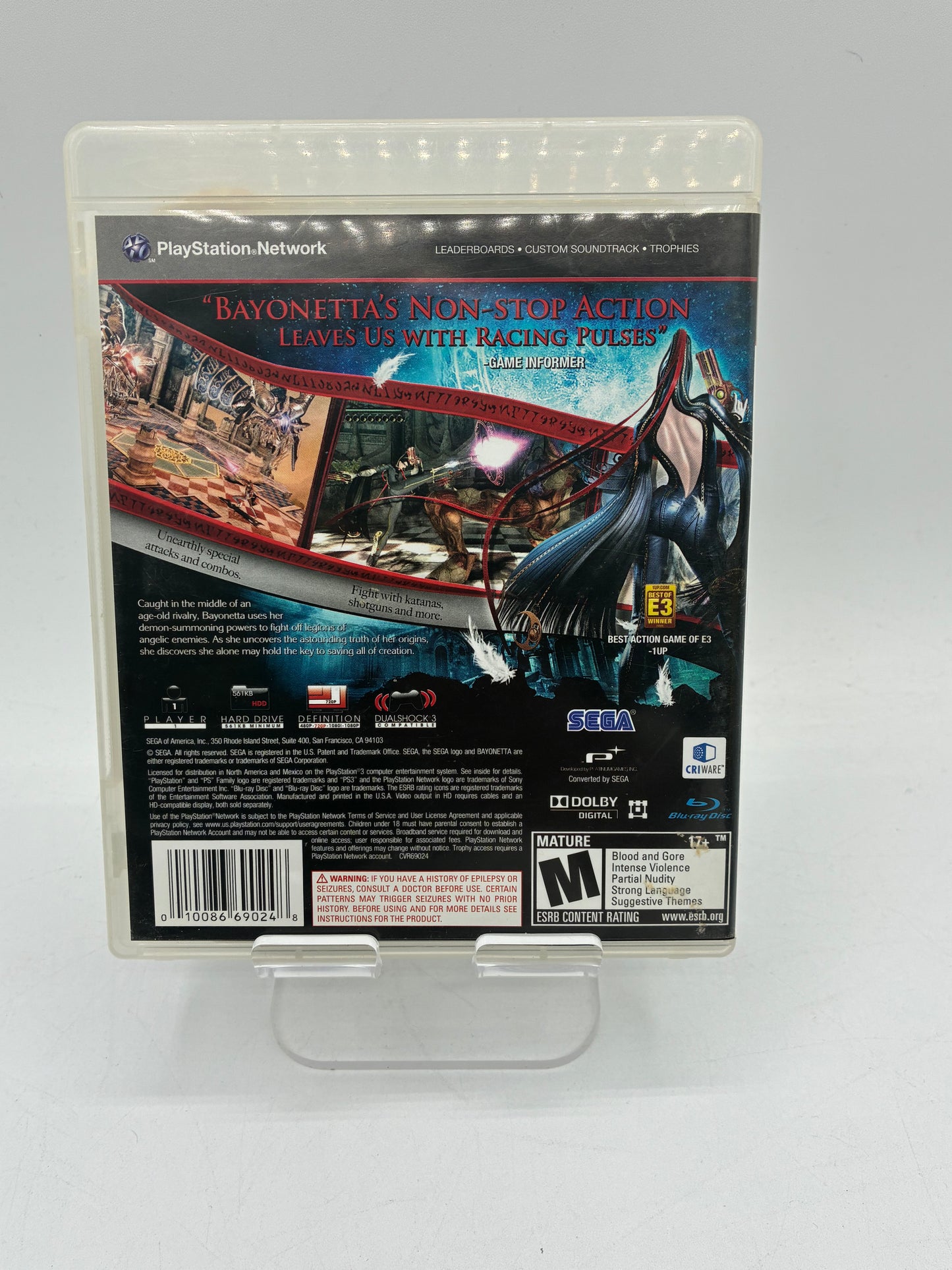 Bayonetta Sony PlayStation 3 Video Game - Free Shipping