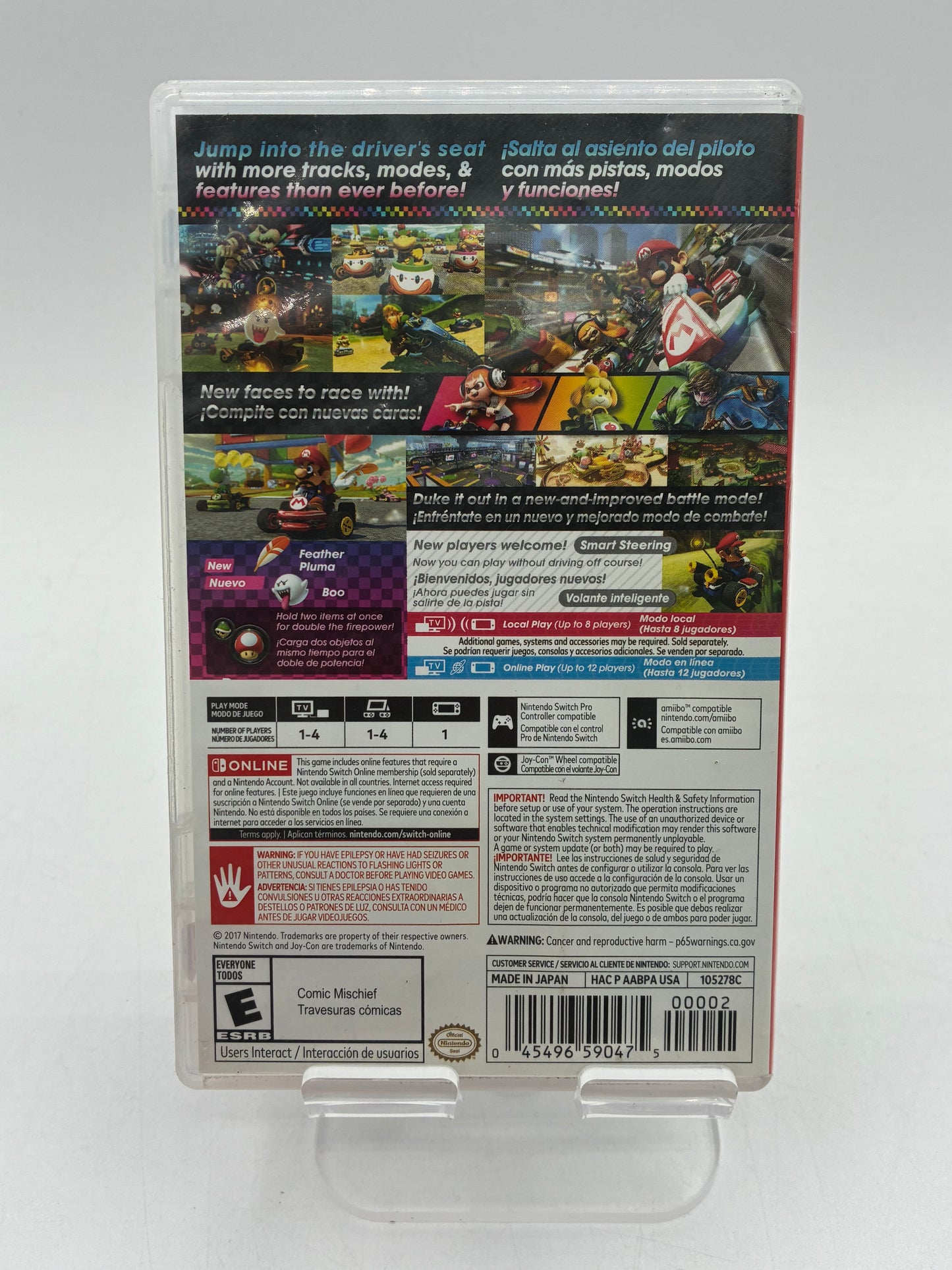 Nintendo Switch Mario Kart 8 Deluxe Video Game - Free Shipping!