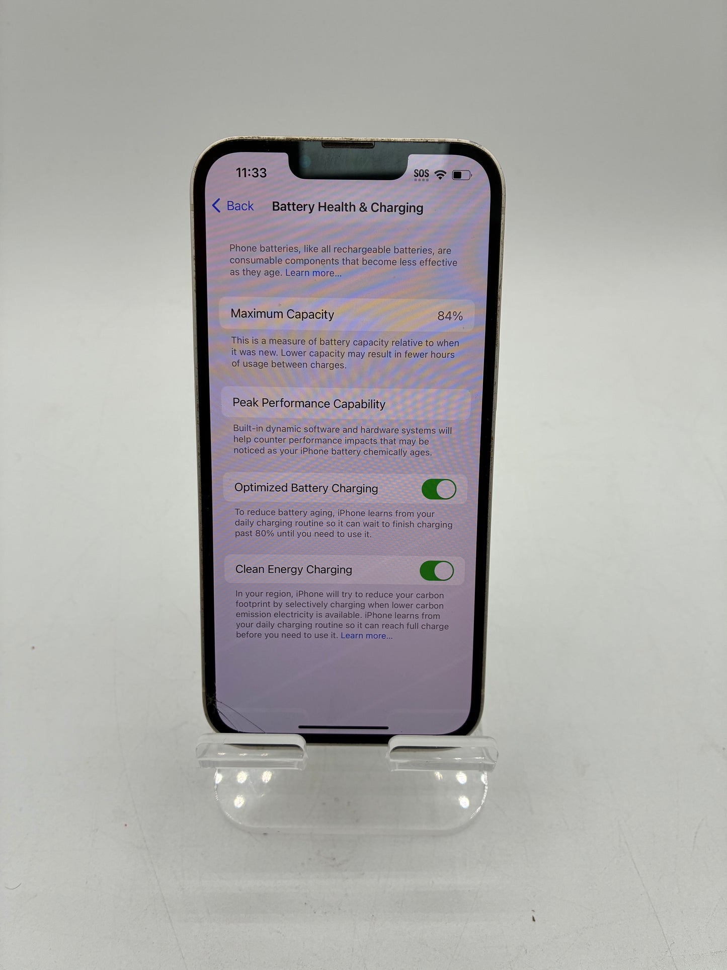 Apple iPhone 13 128 GB White UNLOCKED BH 84%